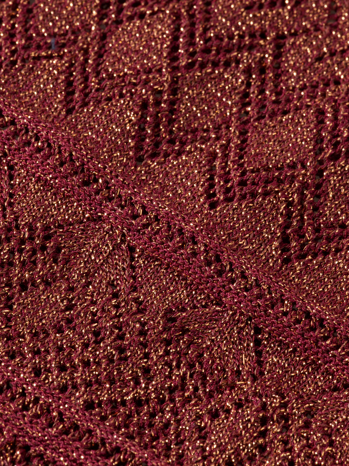 METALLIC POINTELLE KNITTED DRESS - Image 3