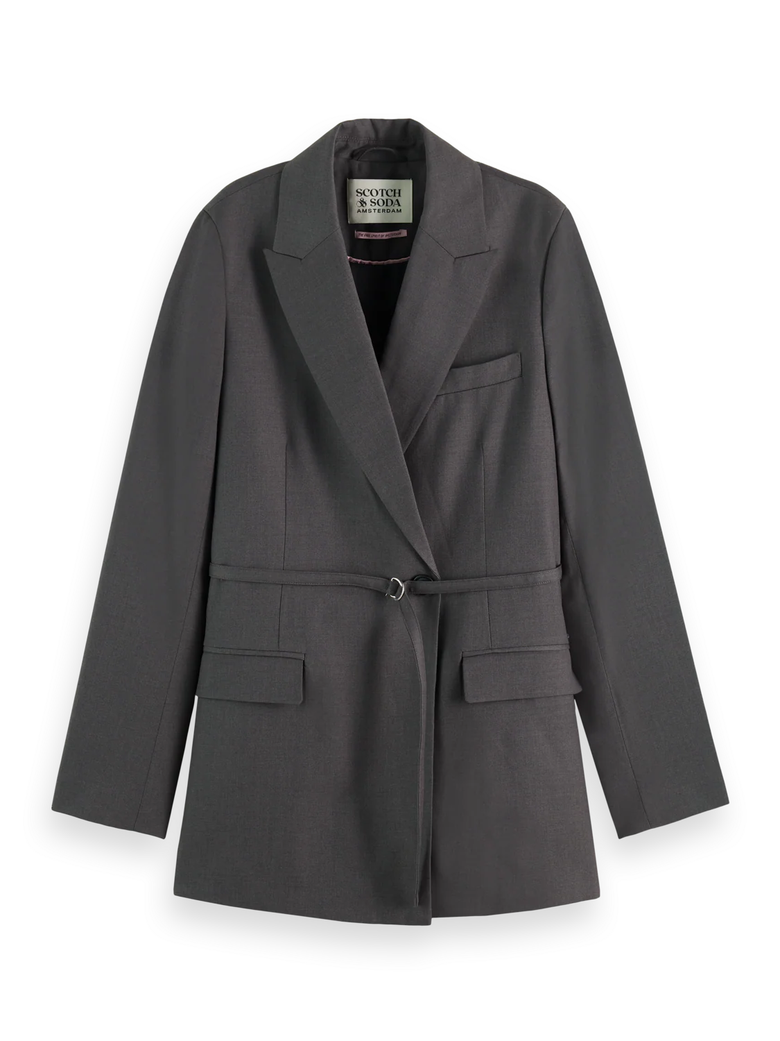 Essentials TROPICAL WOOL BOYFRIEND BLAZER - Image 5