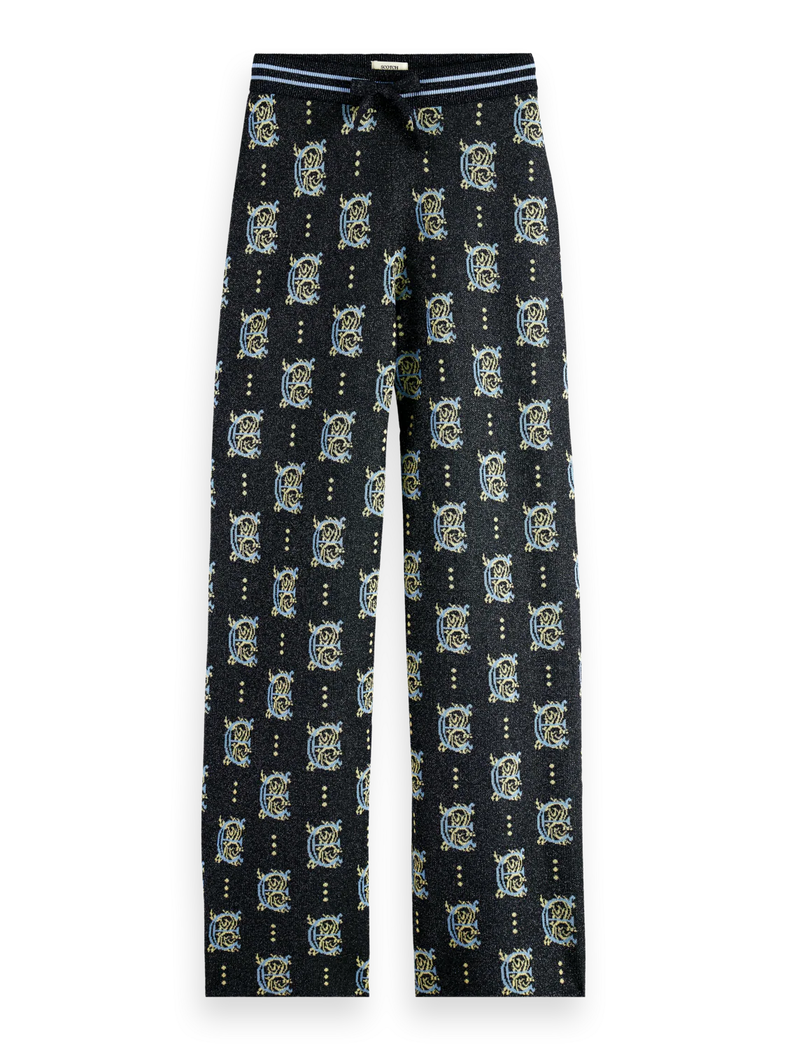 Jacquard knitted trousers - Image 3