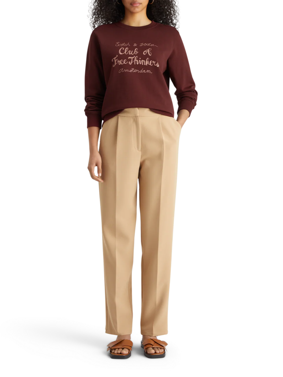 Chest artwork regular fit sweatshirt