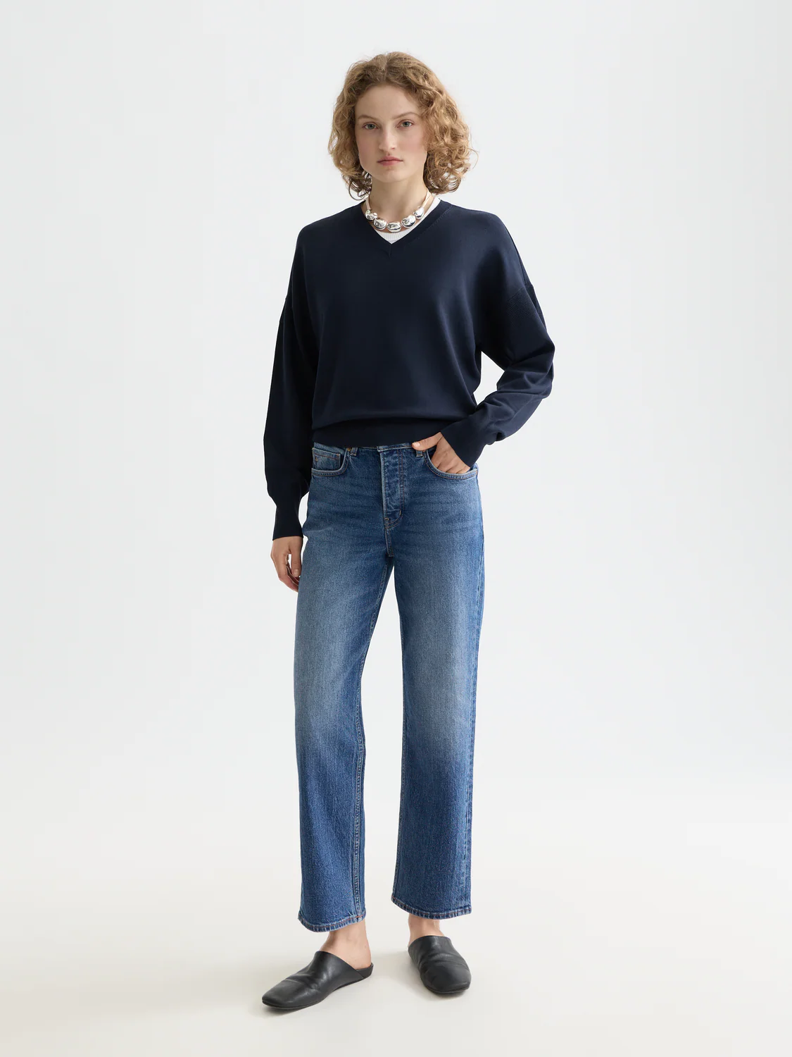 Essentials V-NECK RELAXED PULLOVER - Image 15