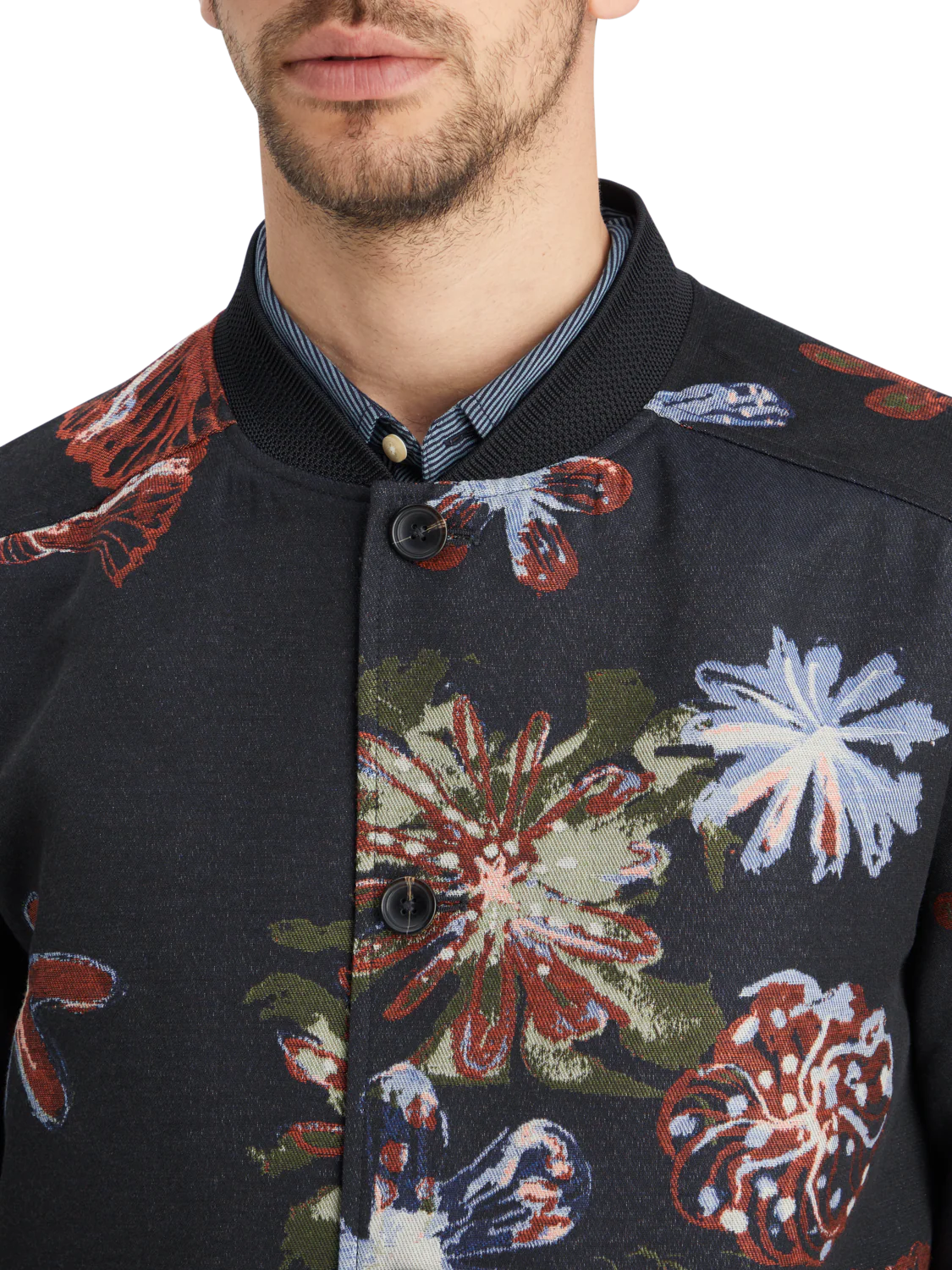 Jacquard bomber jacket - Image 5