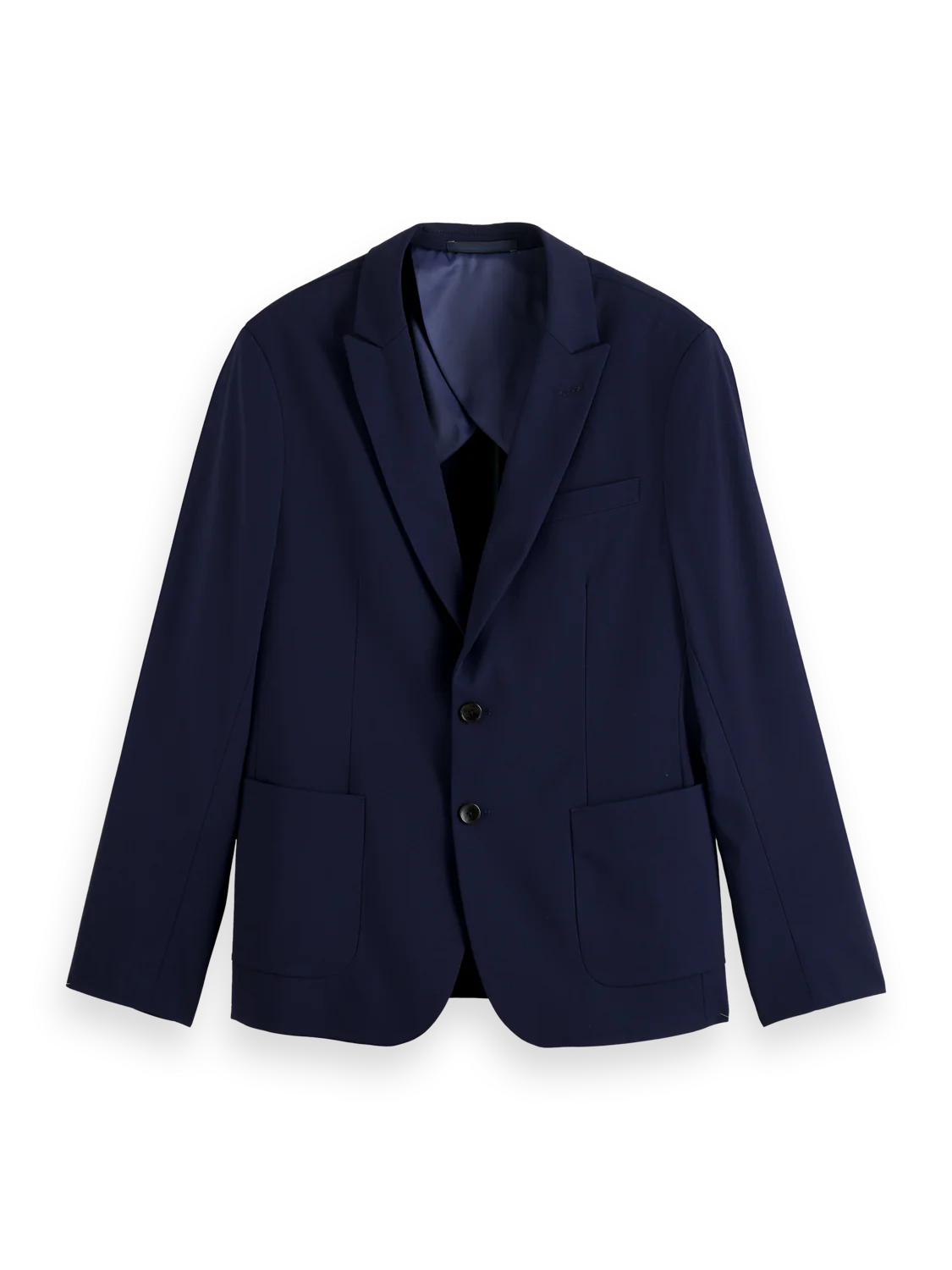 ESSENTIALS UNCONSTRUCTED PEAK LAPEL WOOL BLAZER - Image 5