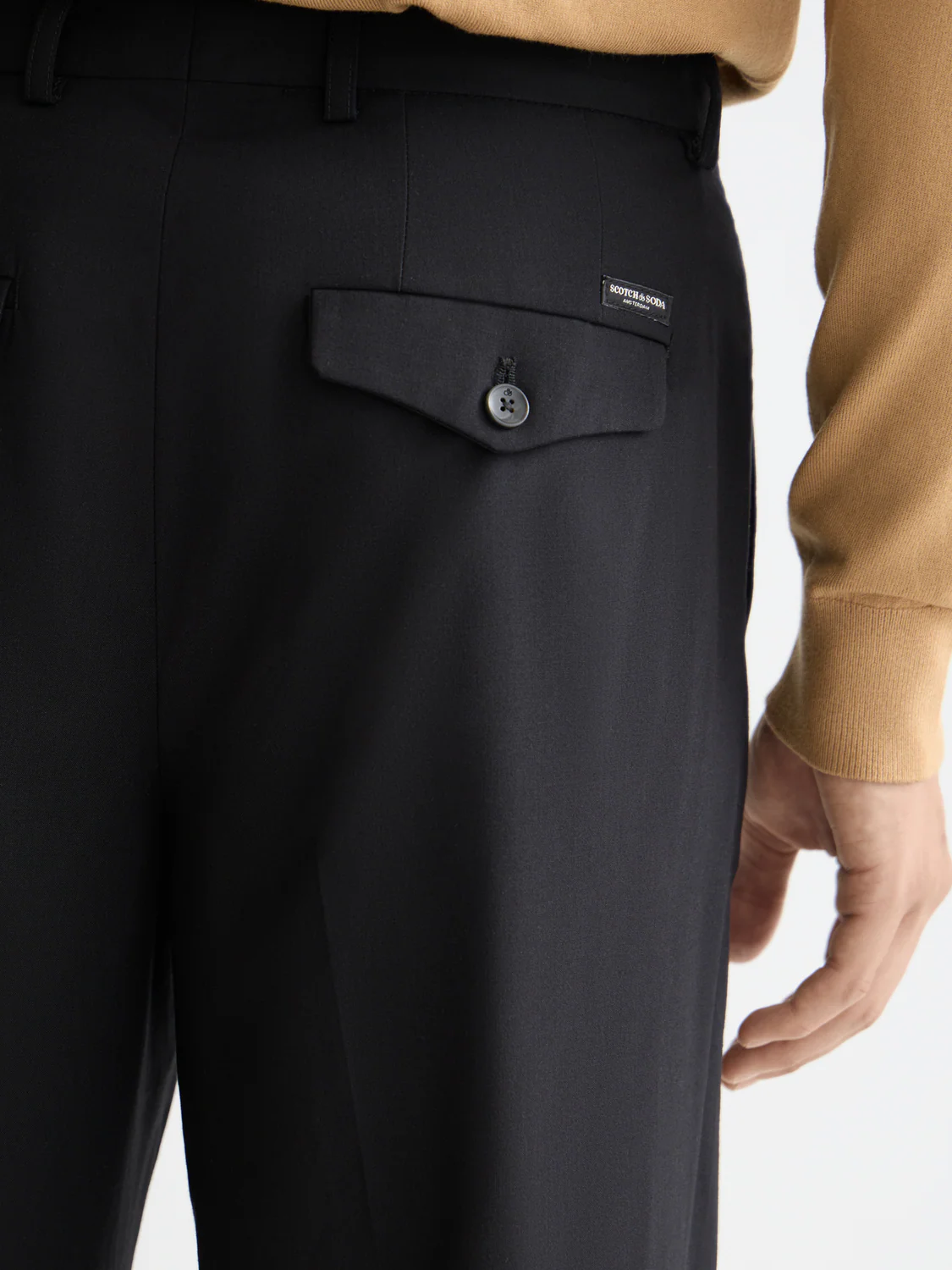 Essentials RELAXED STRAIGHT WOOL BLEND CHINO - Image 3