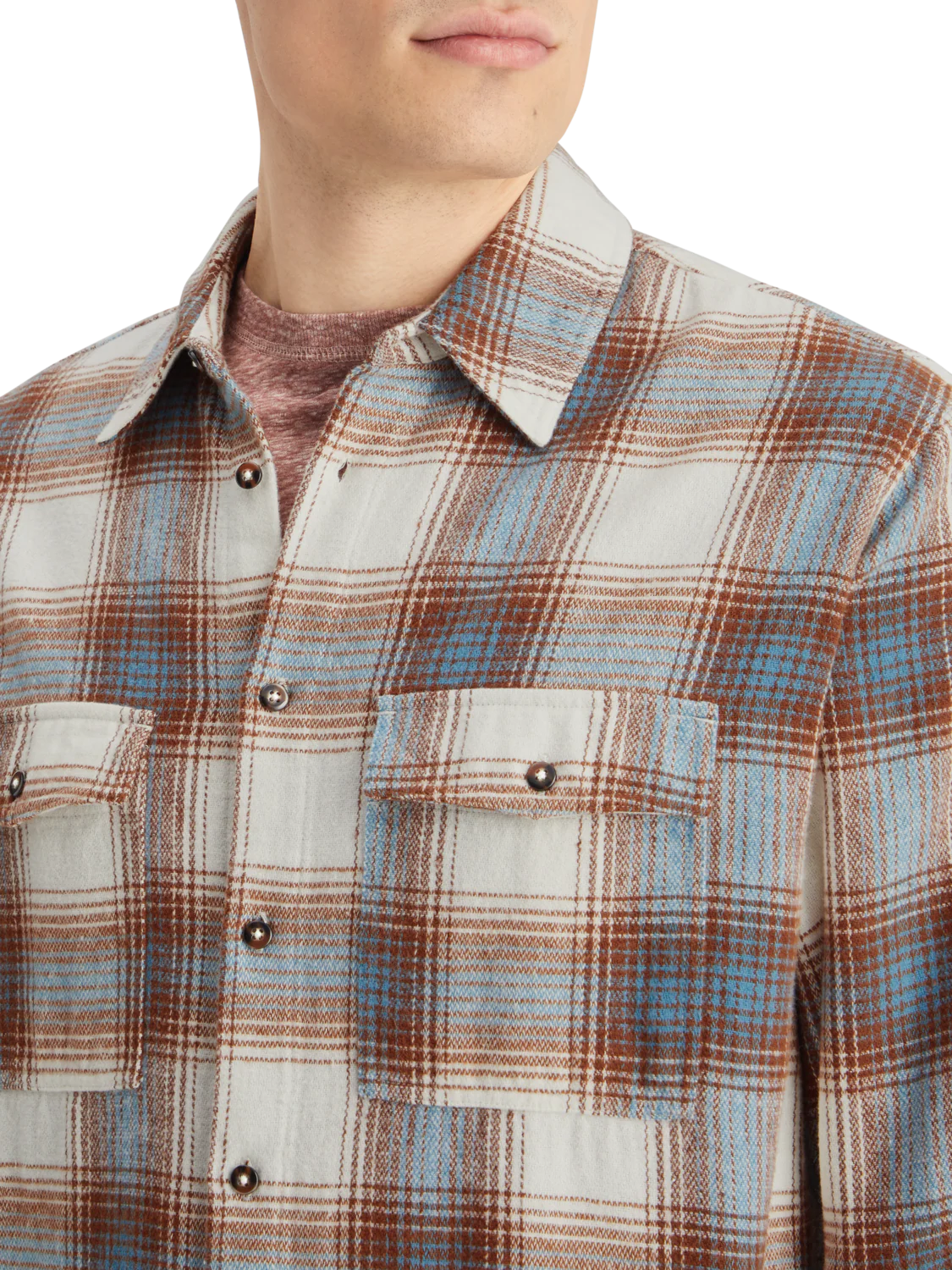 Yarn dye flannel check shirt - Image 5