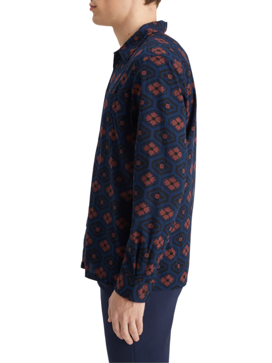Printed seersucker shirt - Image 8