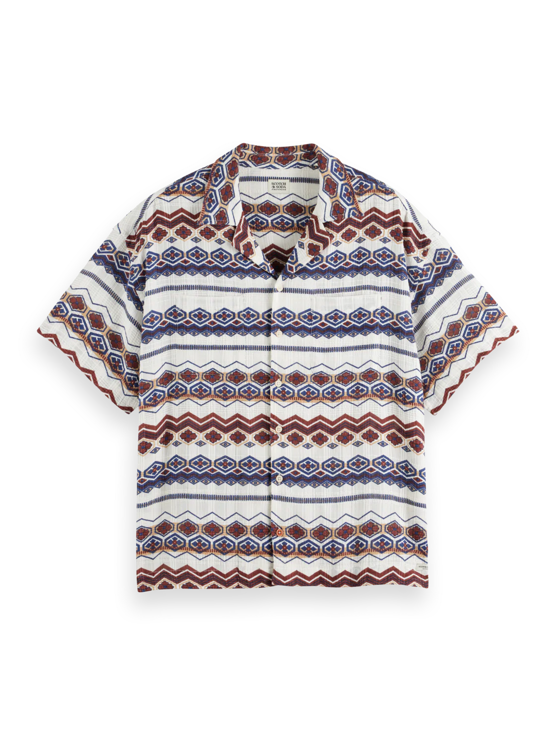 Structured printed stripe shirt - Image 3
