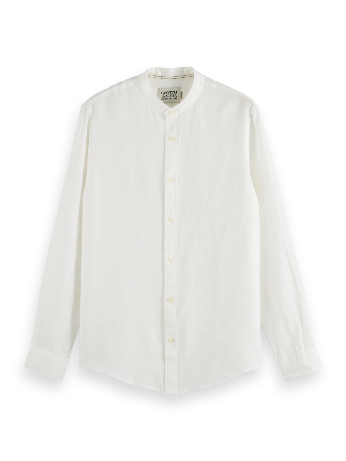 Essentials Collarless Linen Shirt - Image 12