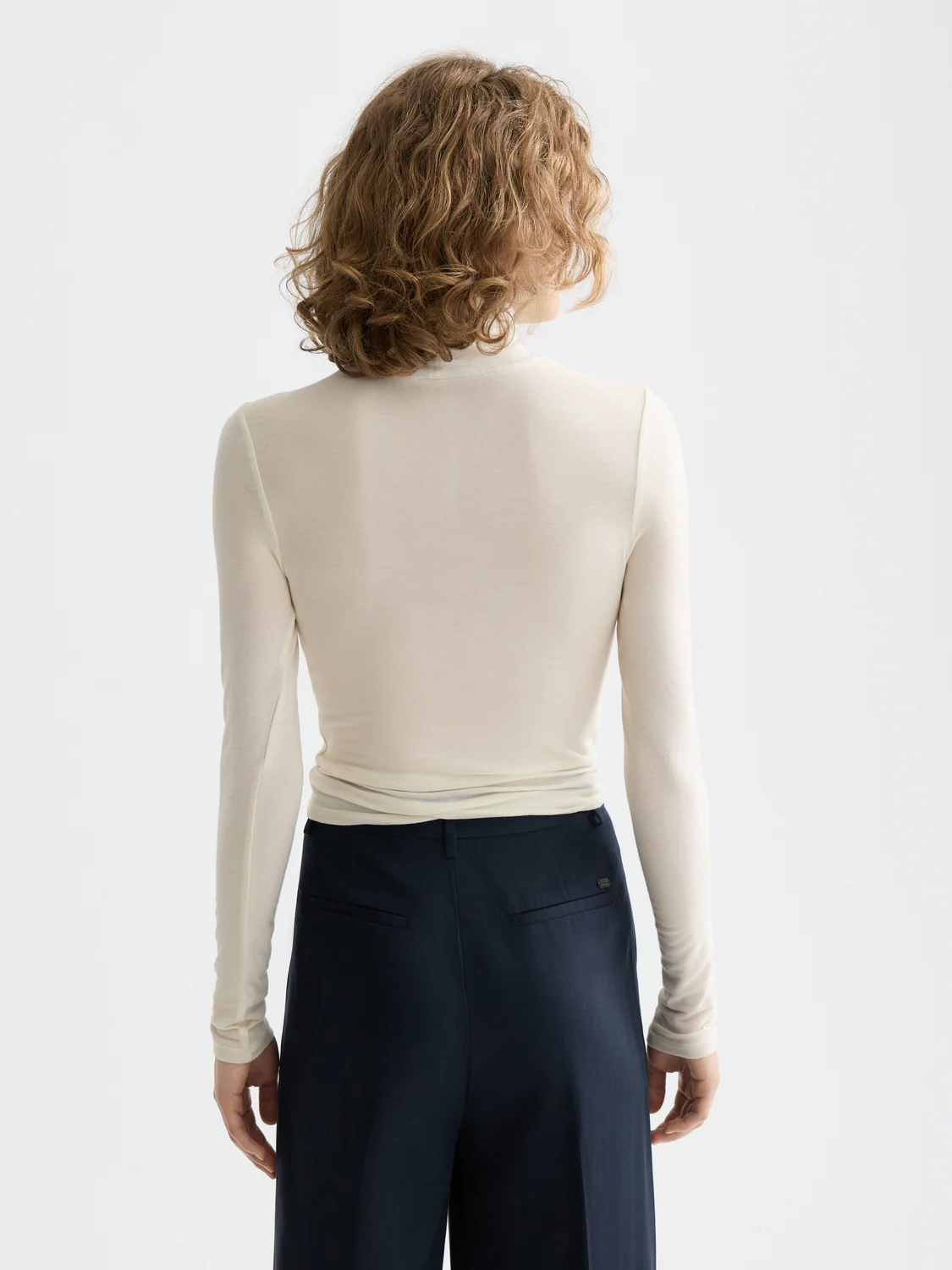 Essentials roll up neck long sleeve top - Image 10