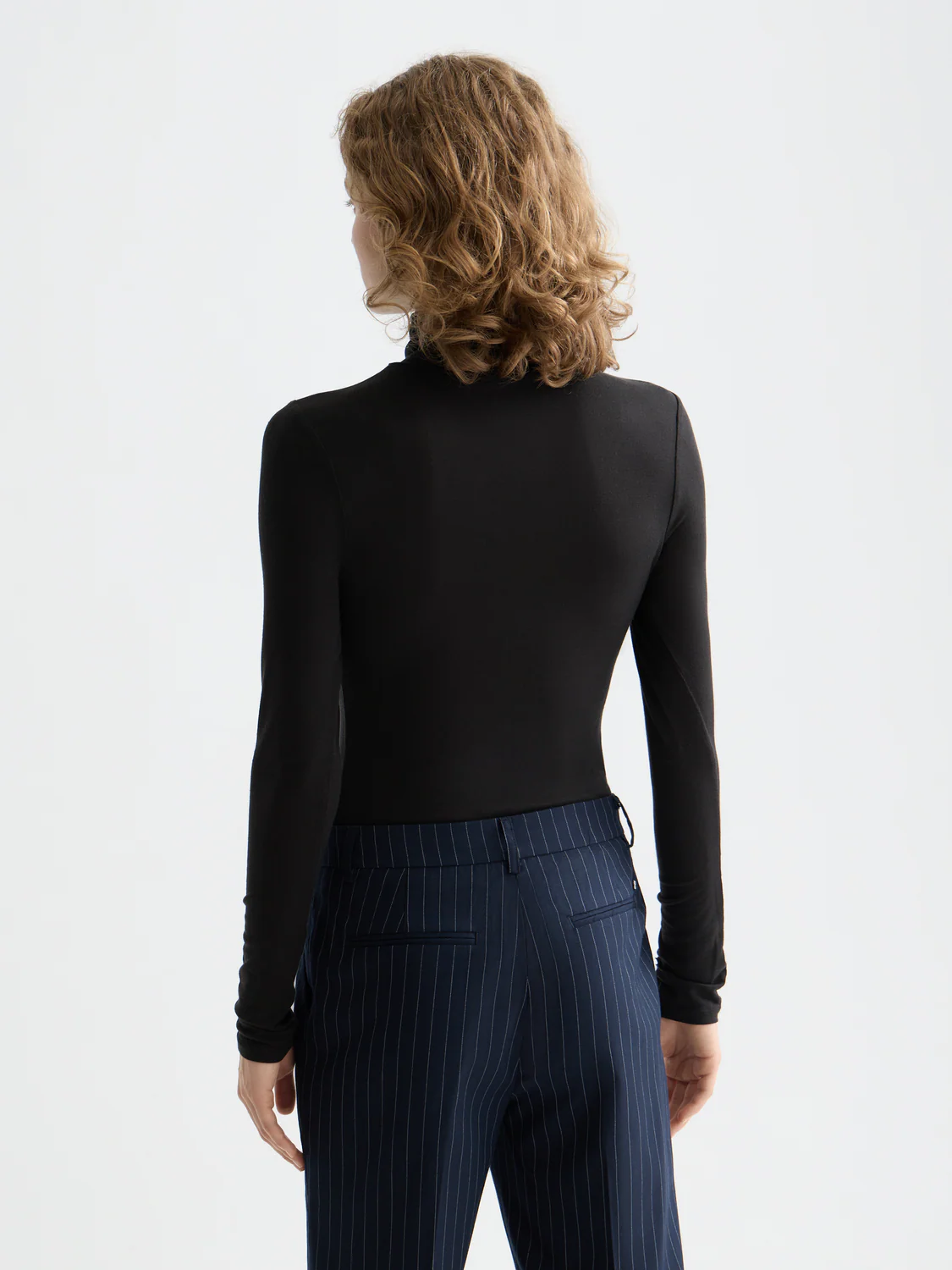 Essentials roll up neck long sleeve top - Image 3