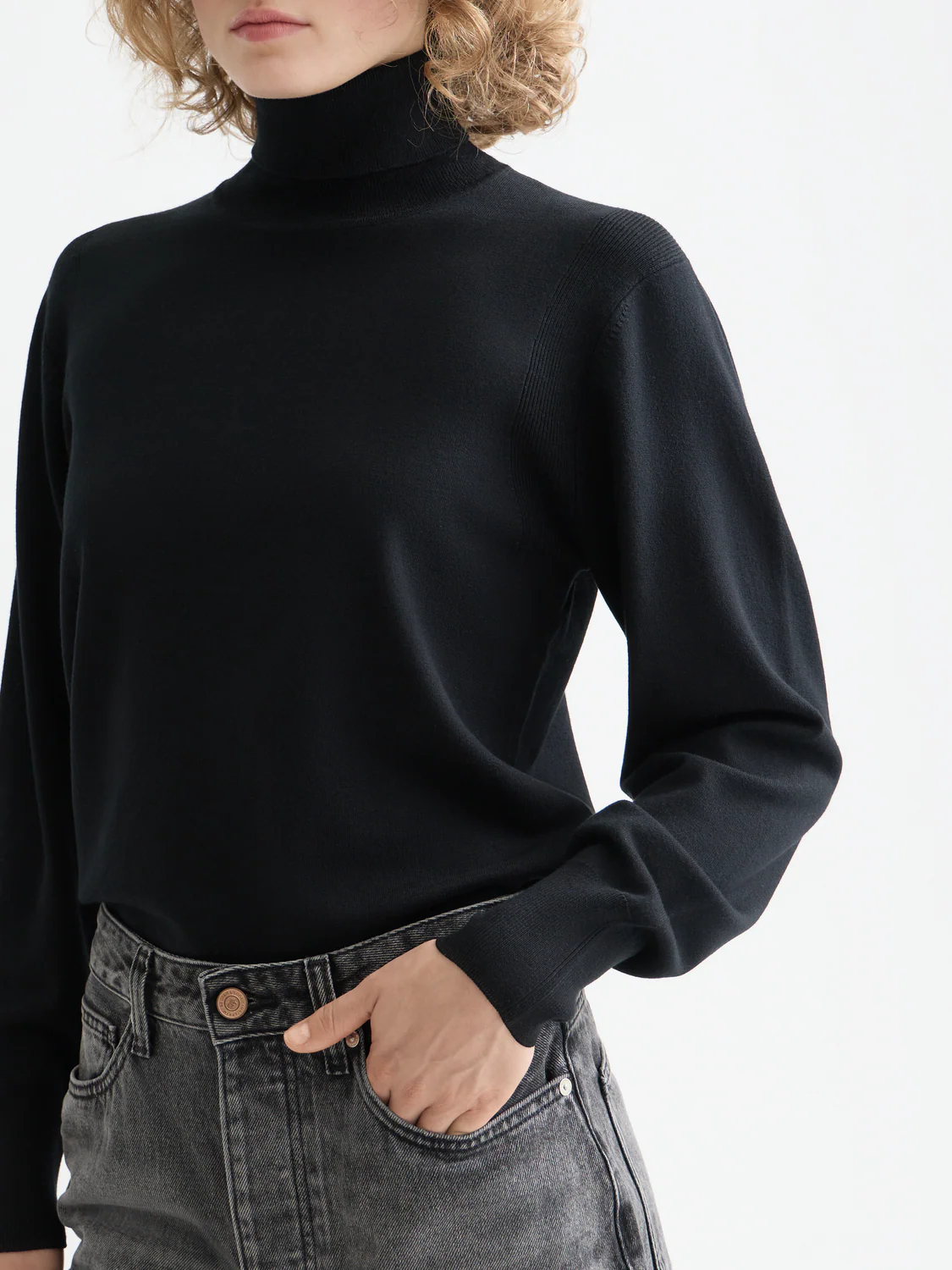 Essentials Roll Neck Pullover - Image 3