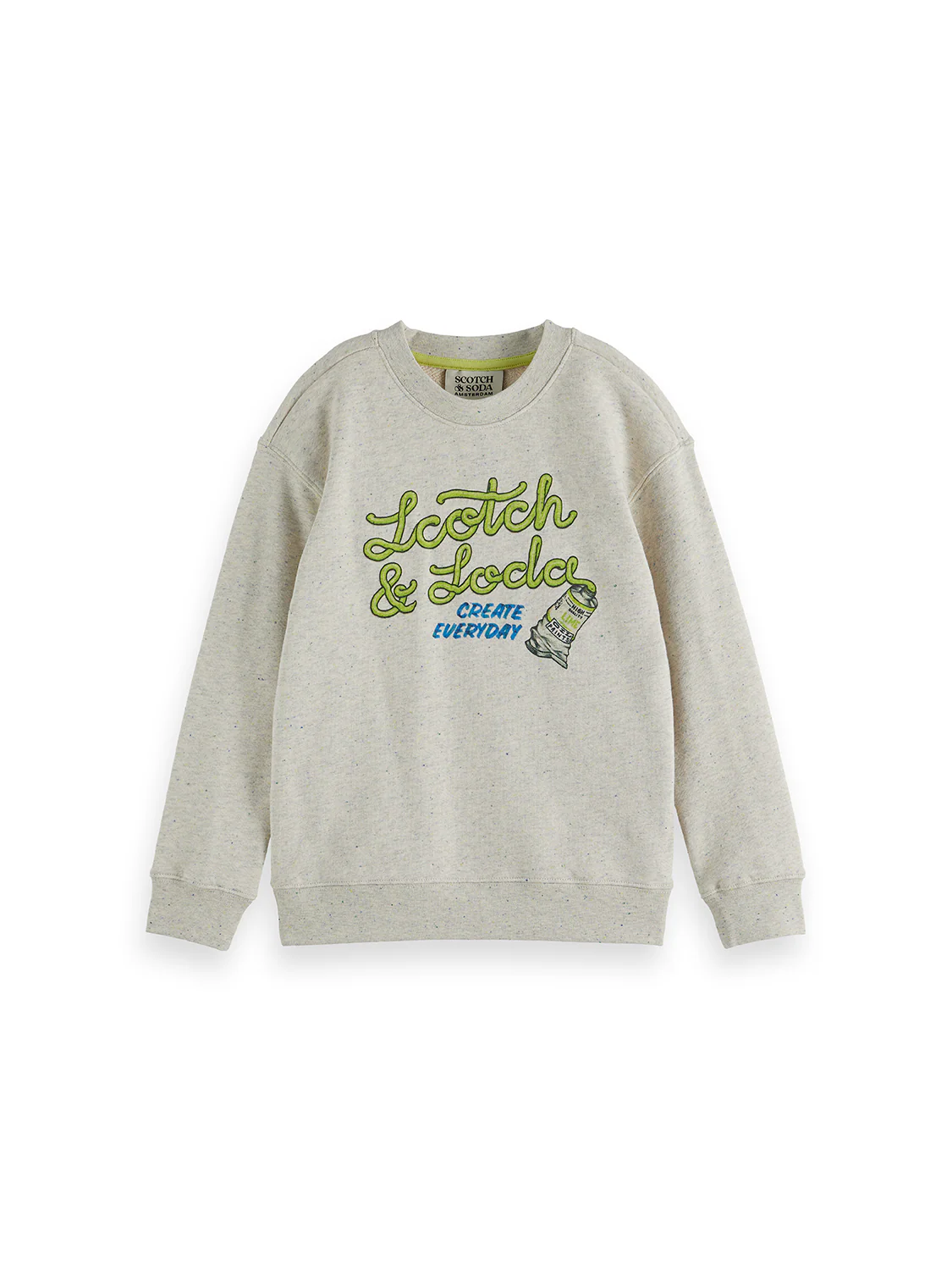 Boys Relaxed garment-washed artwork sweatshirt
