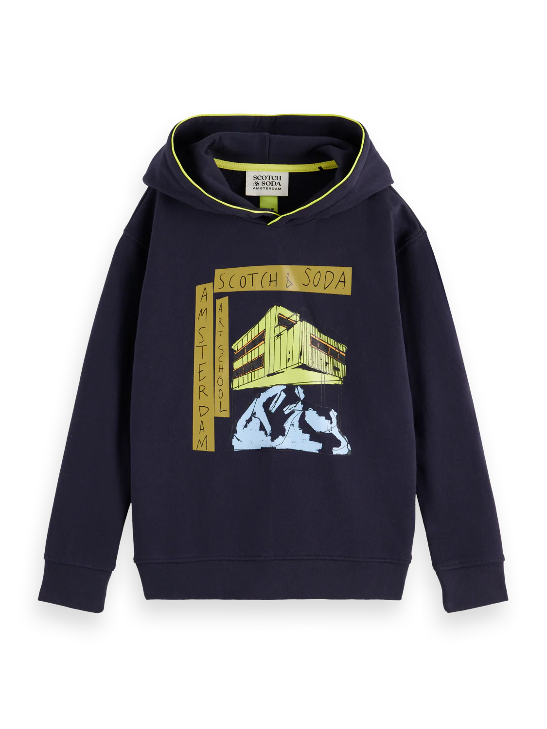 Boys Relaxed artwork hoodie