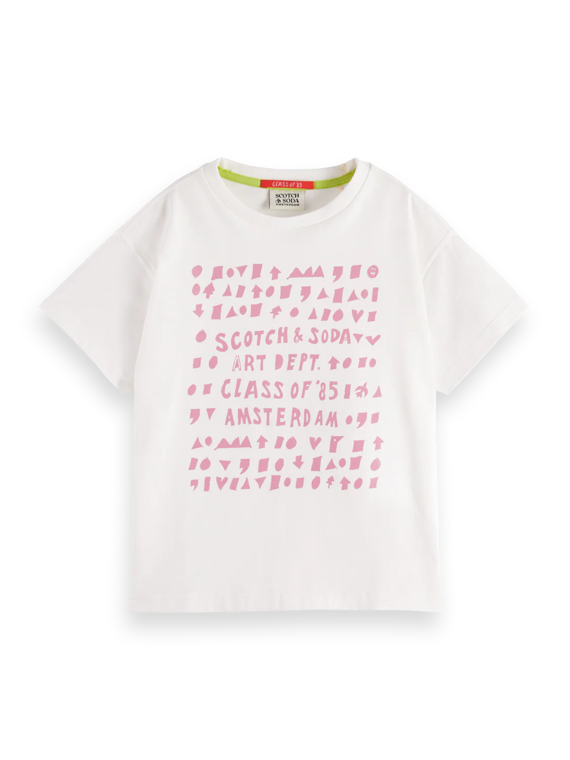 Girls Loose cropped artwork t-shirt