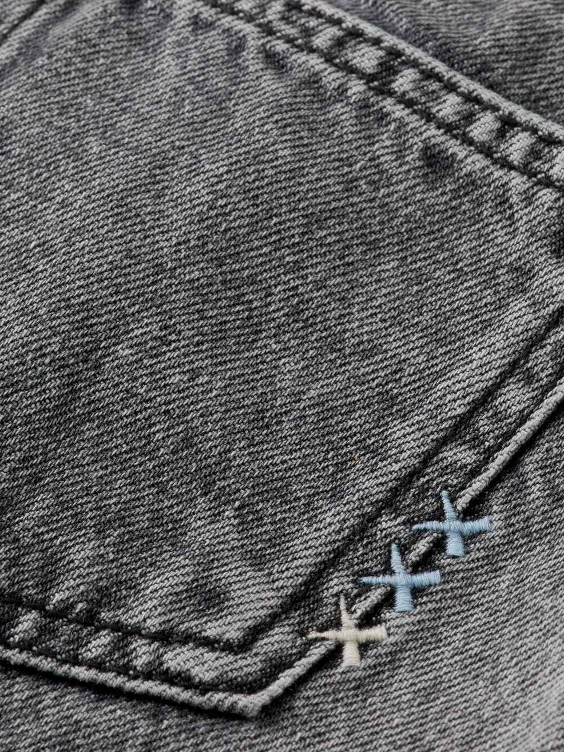 Girls Washed denim mini skirt - Image 3