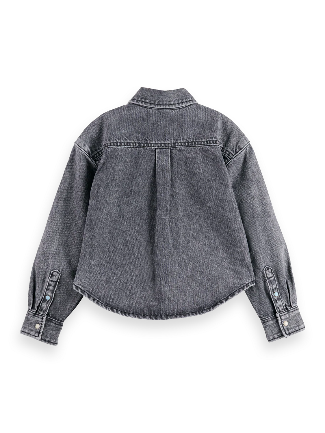 Girls Washed denim overshirt - Image 2