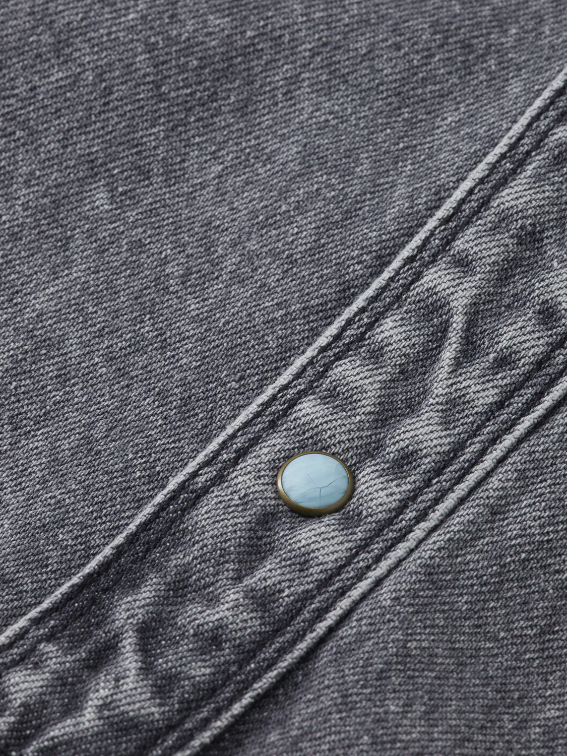 Girls Washed denim overshirt - Image 3