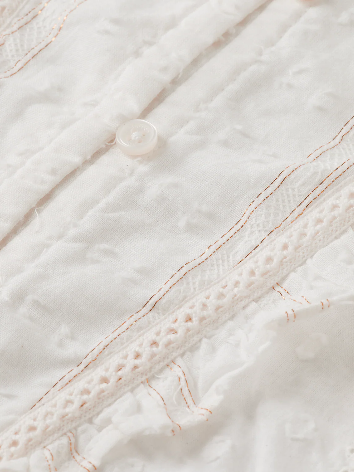 Girls Fancy lurex cotton shirt - Image 4