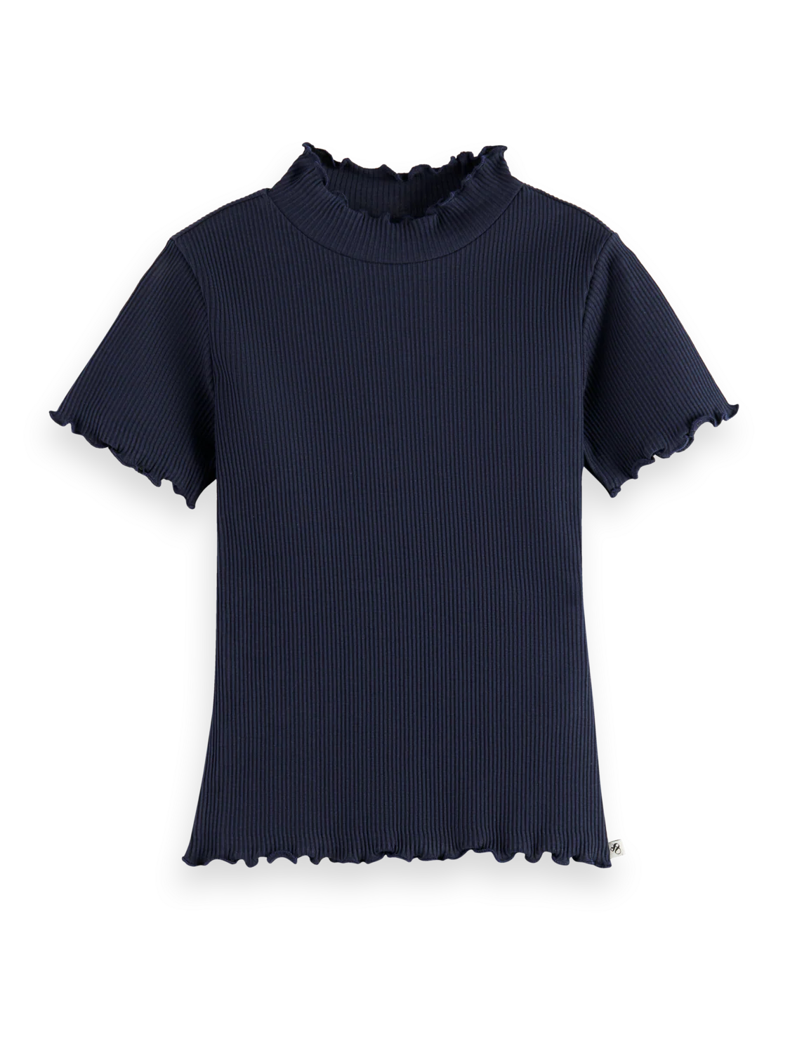 Girls Essentials Mock neck ribbed slim T-shirt - Image 4