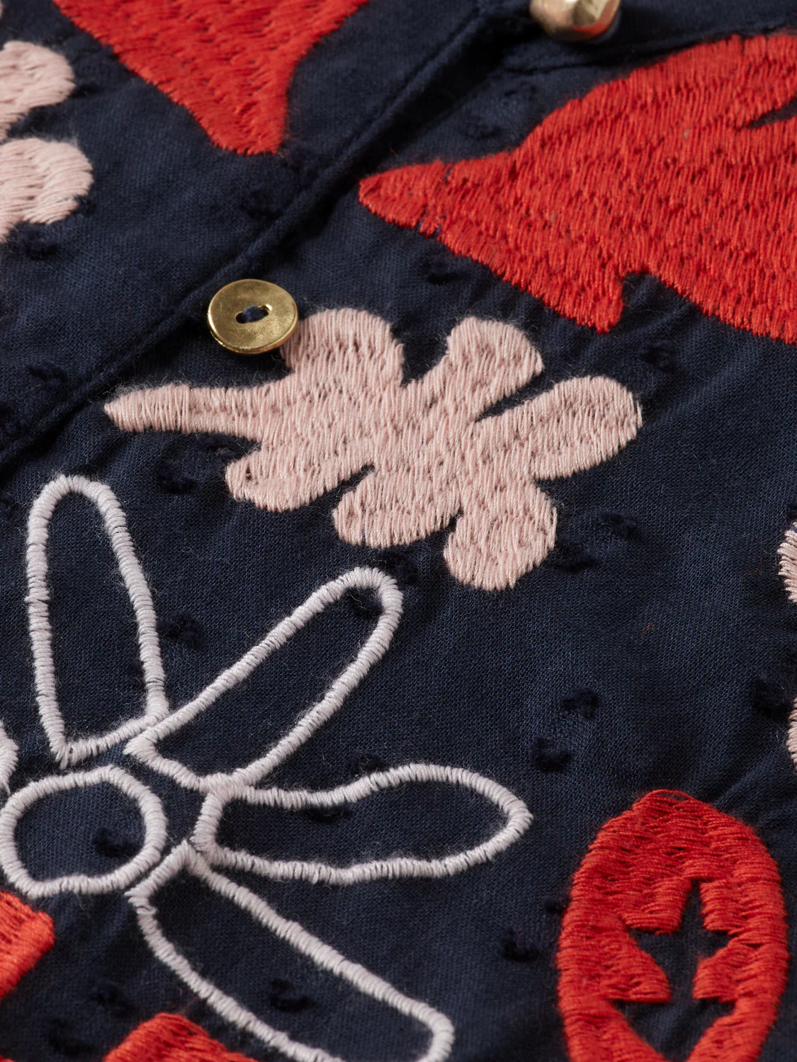 Girls Clip jacquard embroidered dress - Image 3