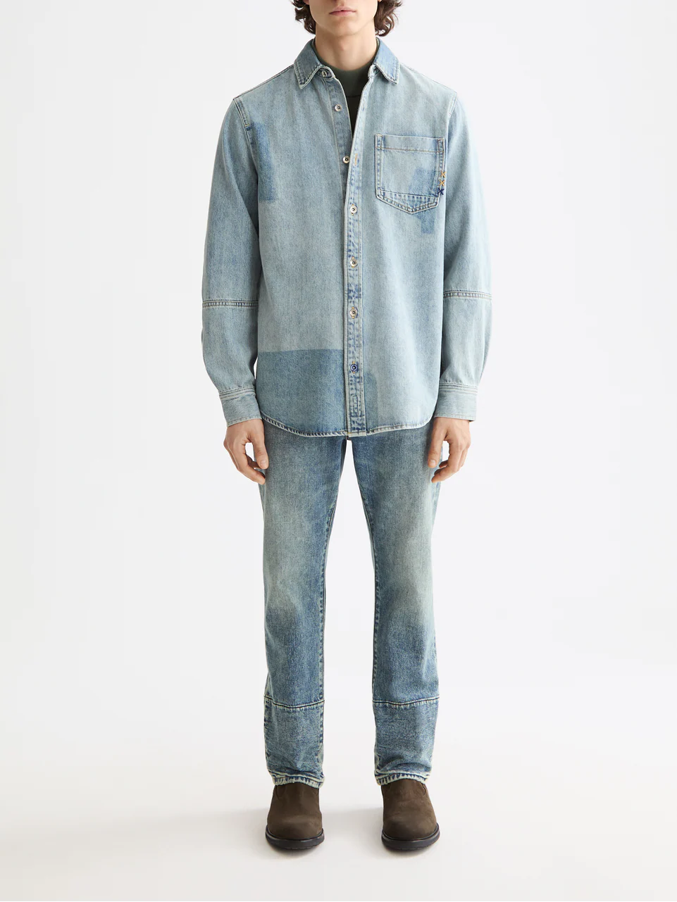 Denim overshirt - Image 2