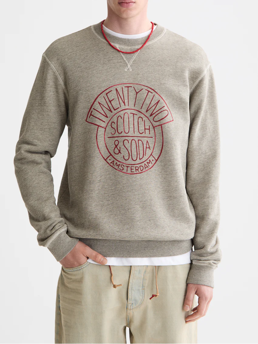 Denim washed artwork sweatshirt - Image 8