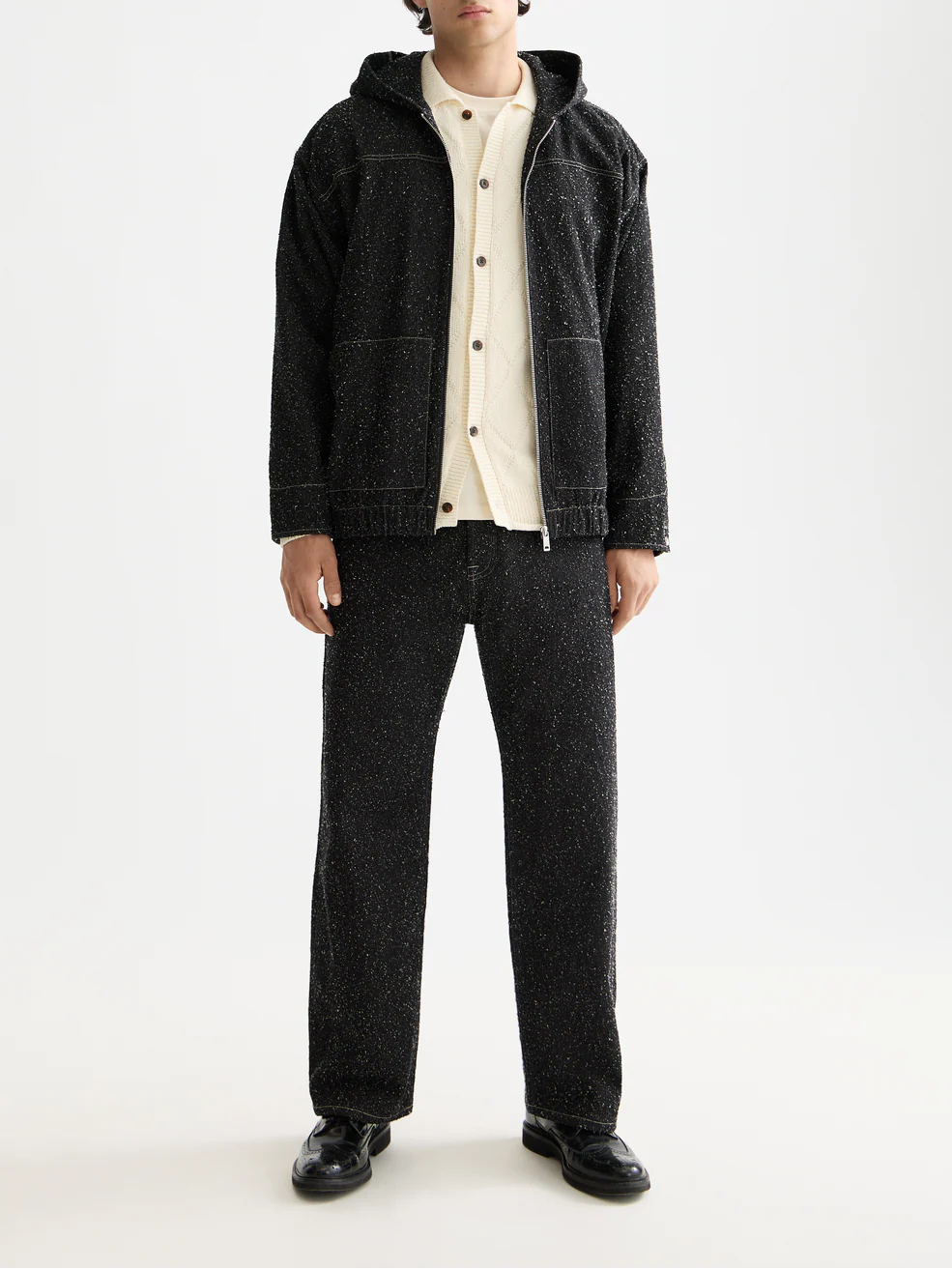 Hooded denim jacket - Image 2