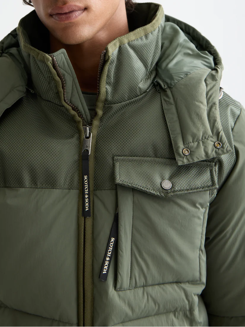 Hooded puffer jacket - Image 3
