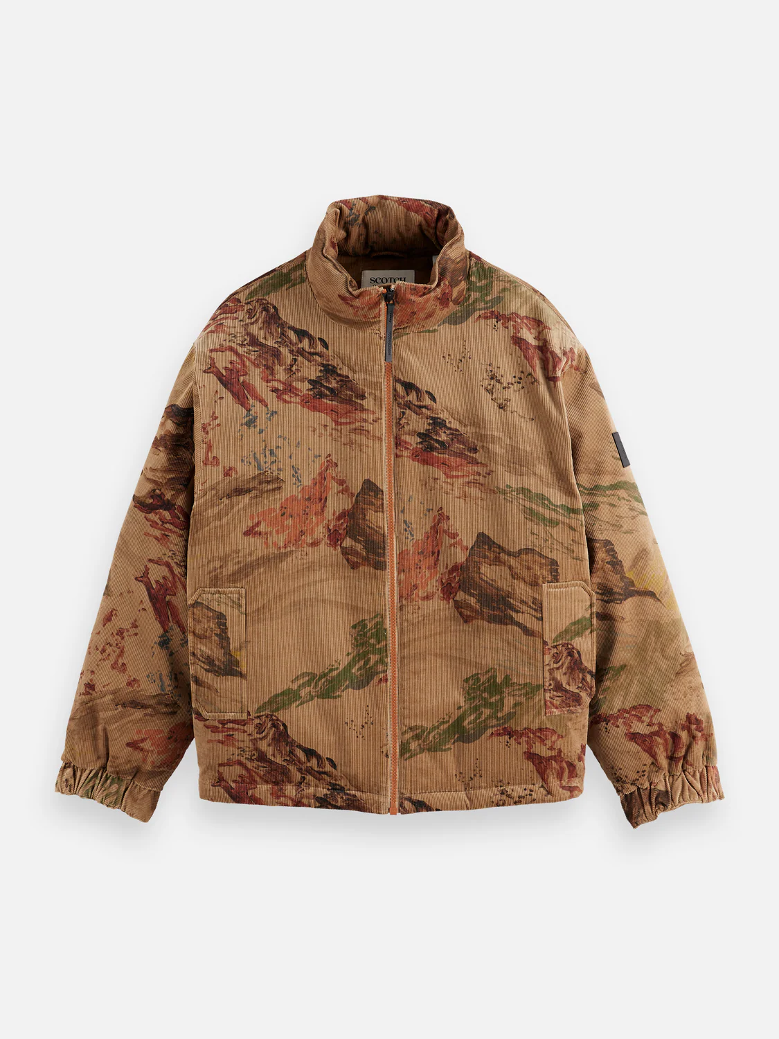 Mountain print corduroy puffer - Image 5