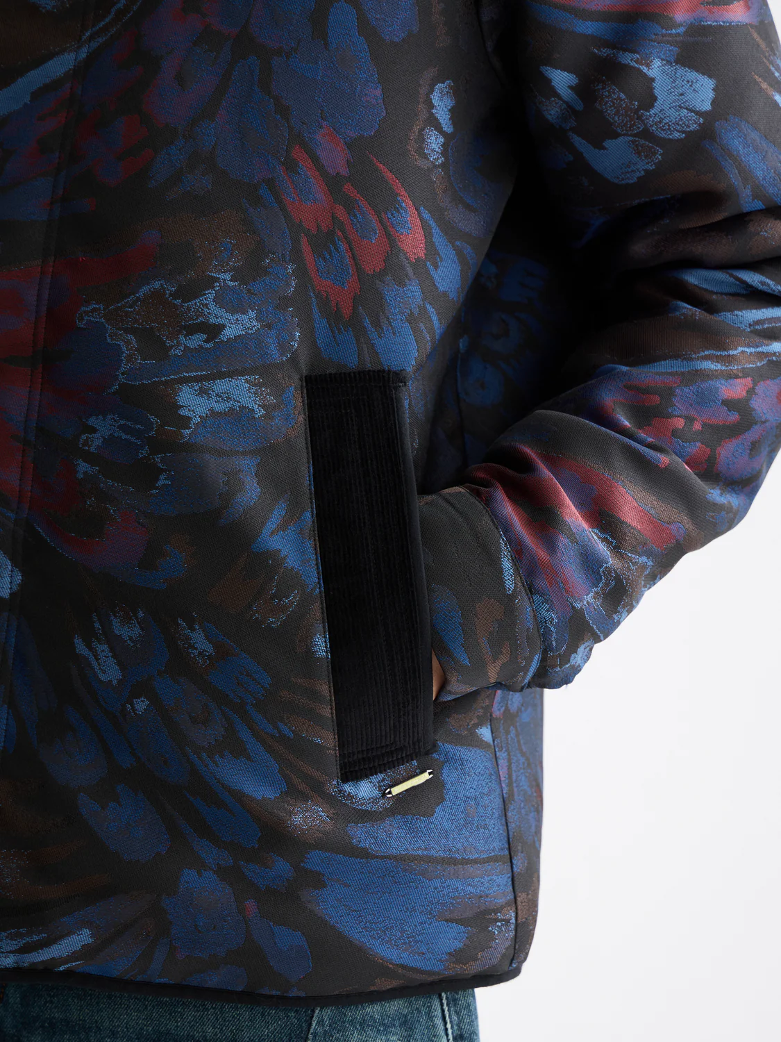 Jacquard feathers blouson - Image 3