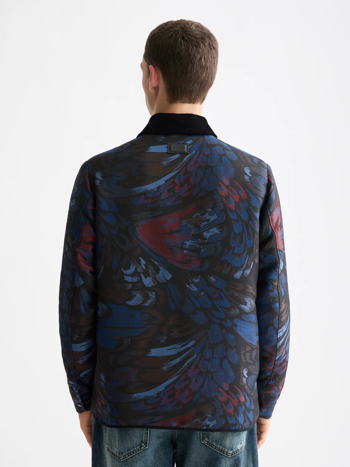 Jacquard feathers blouson - Image 4