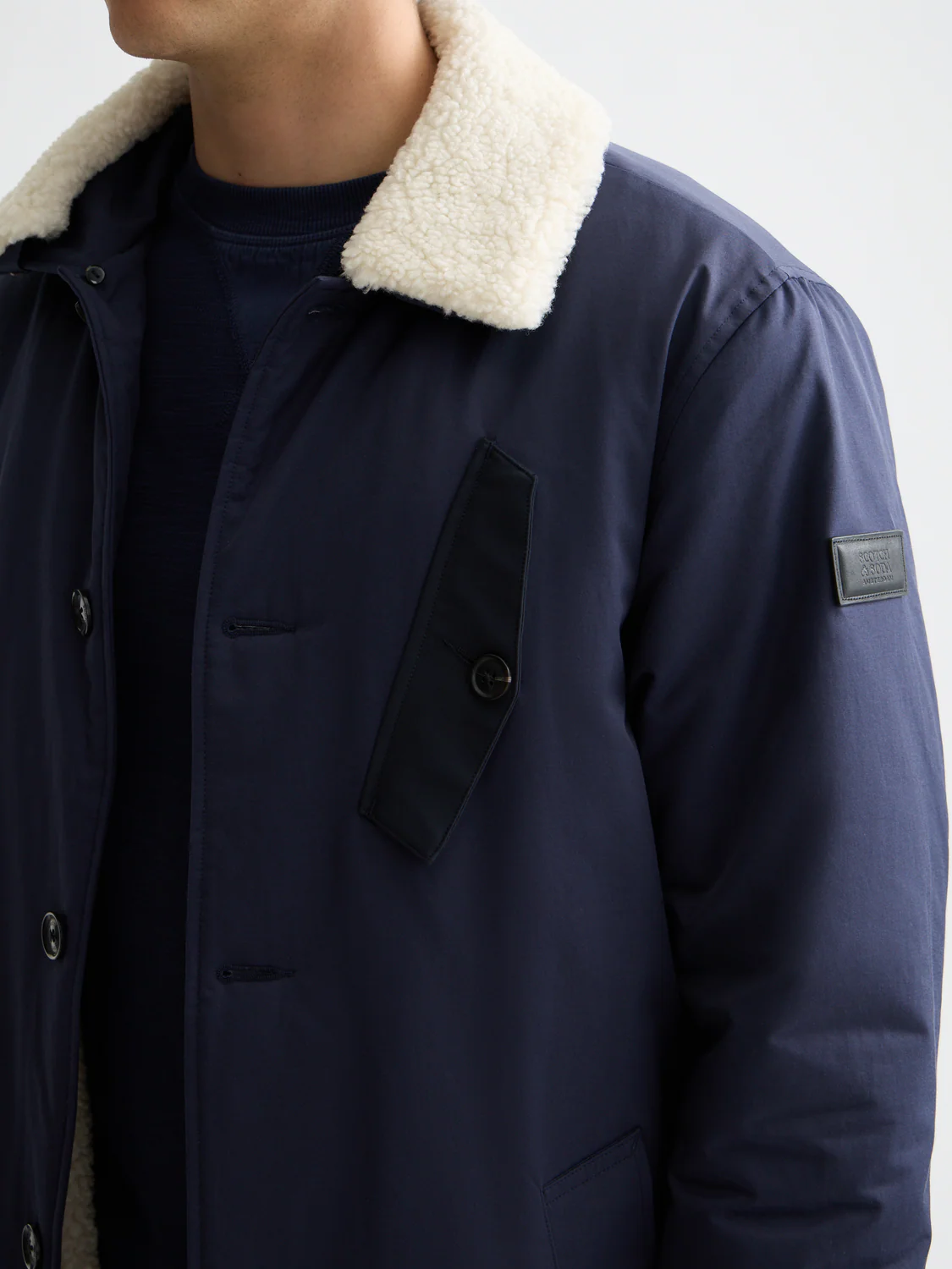 Teddy collar coat - Image 3