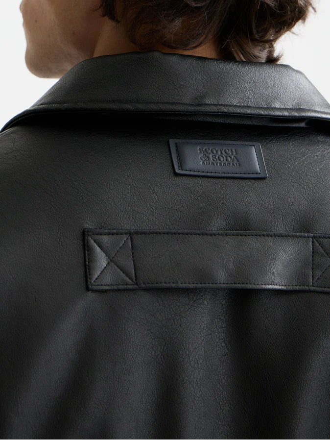 Vegan leather puffer - Image 3