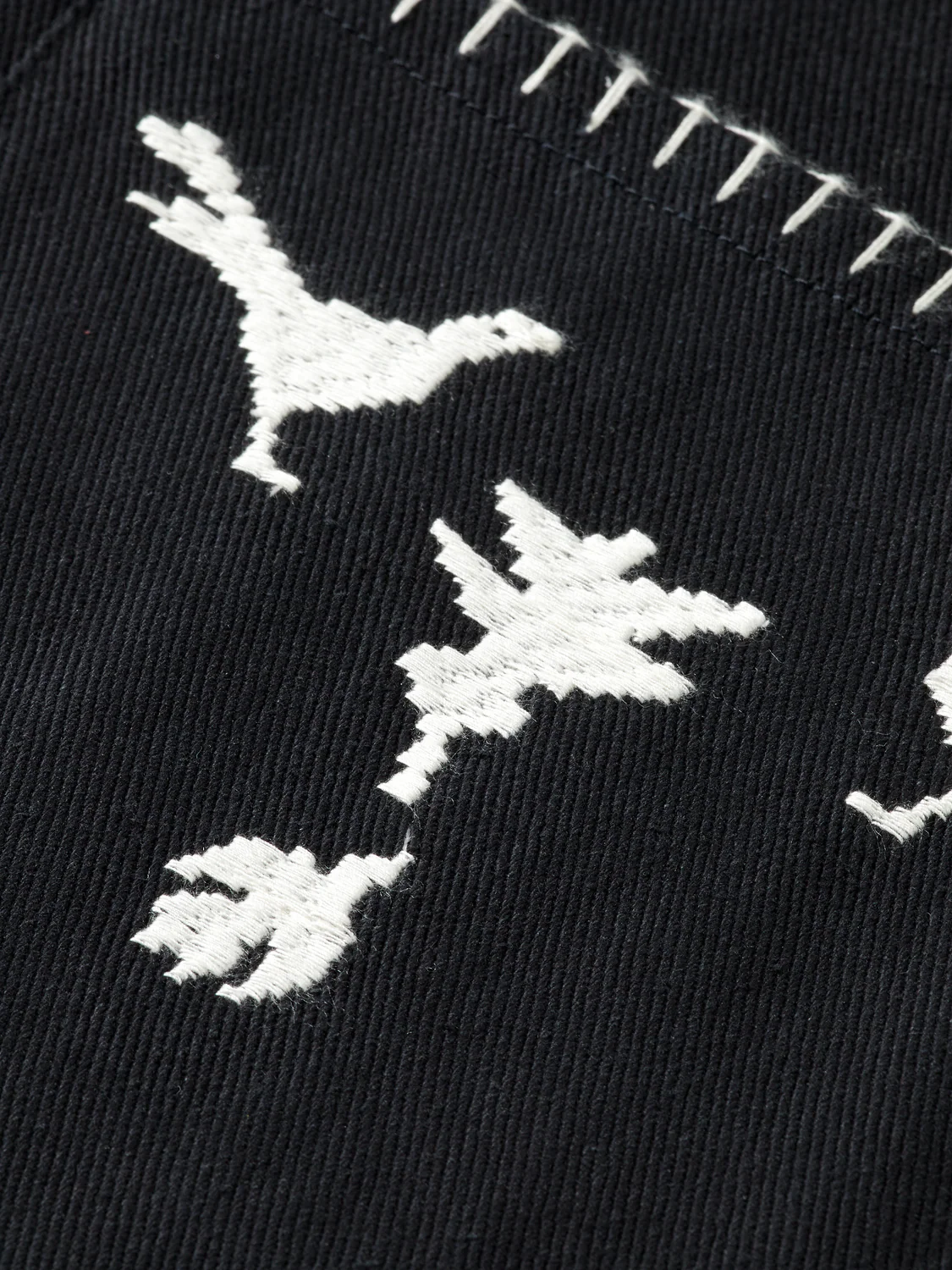 Embroidered cotton-blend worker jacket - Image 7