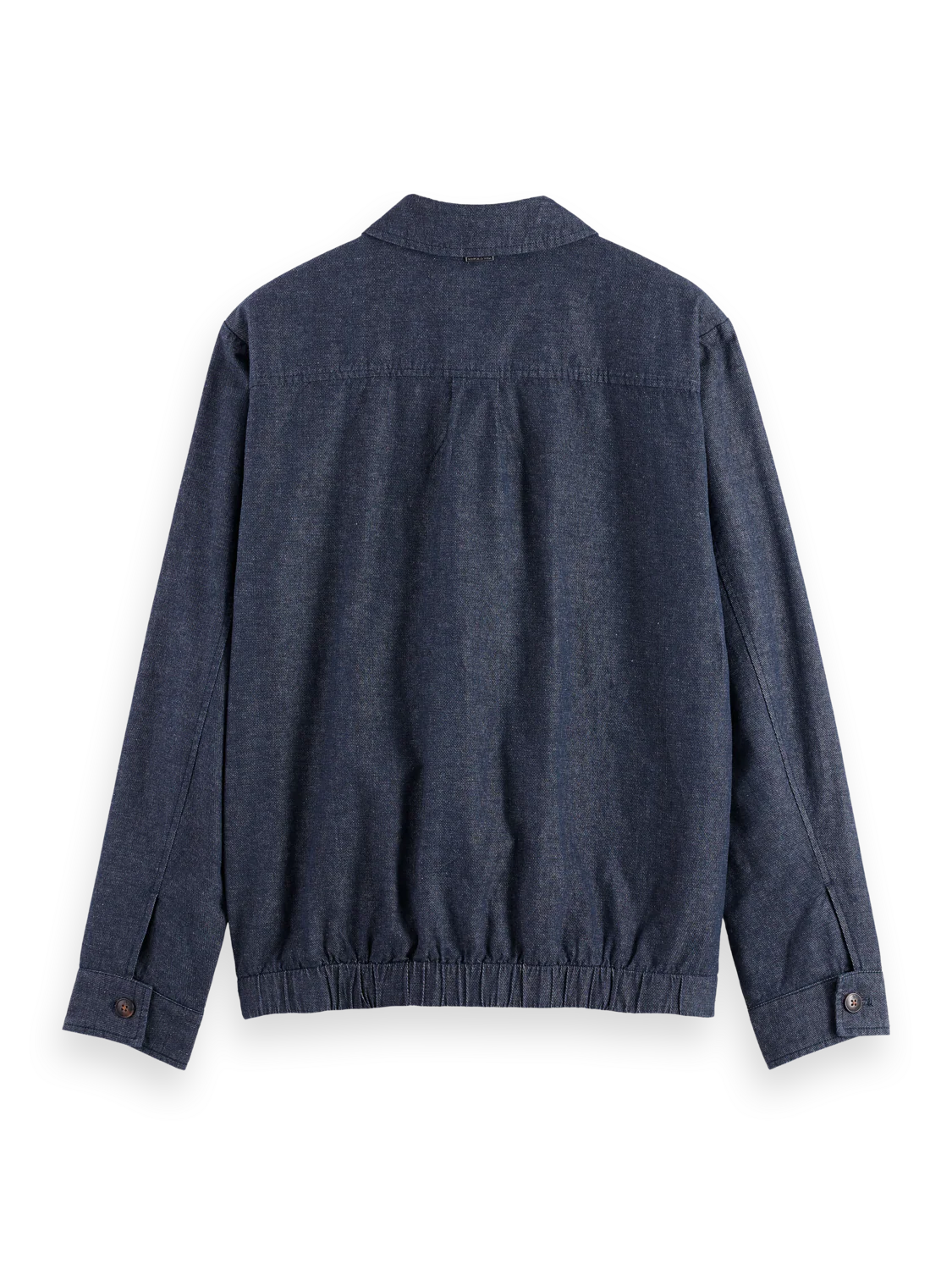Cotton linen zip-thru twill blouson - Image 6