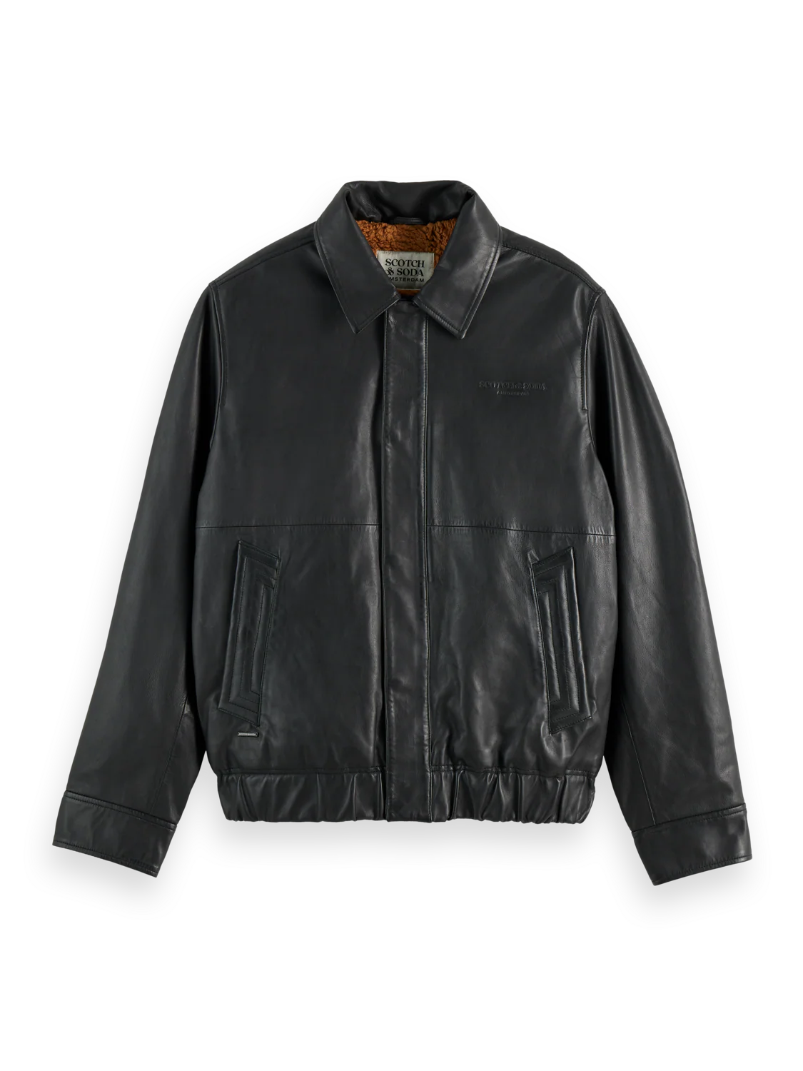 Boxy leather blouson - Image 6