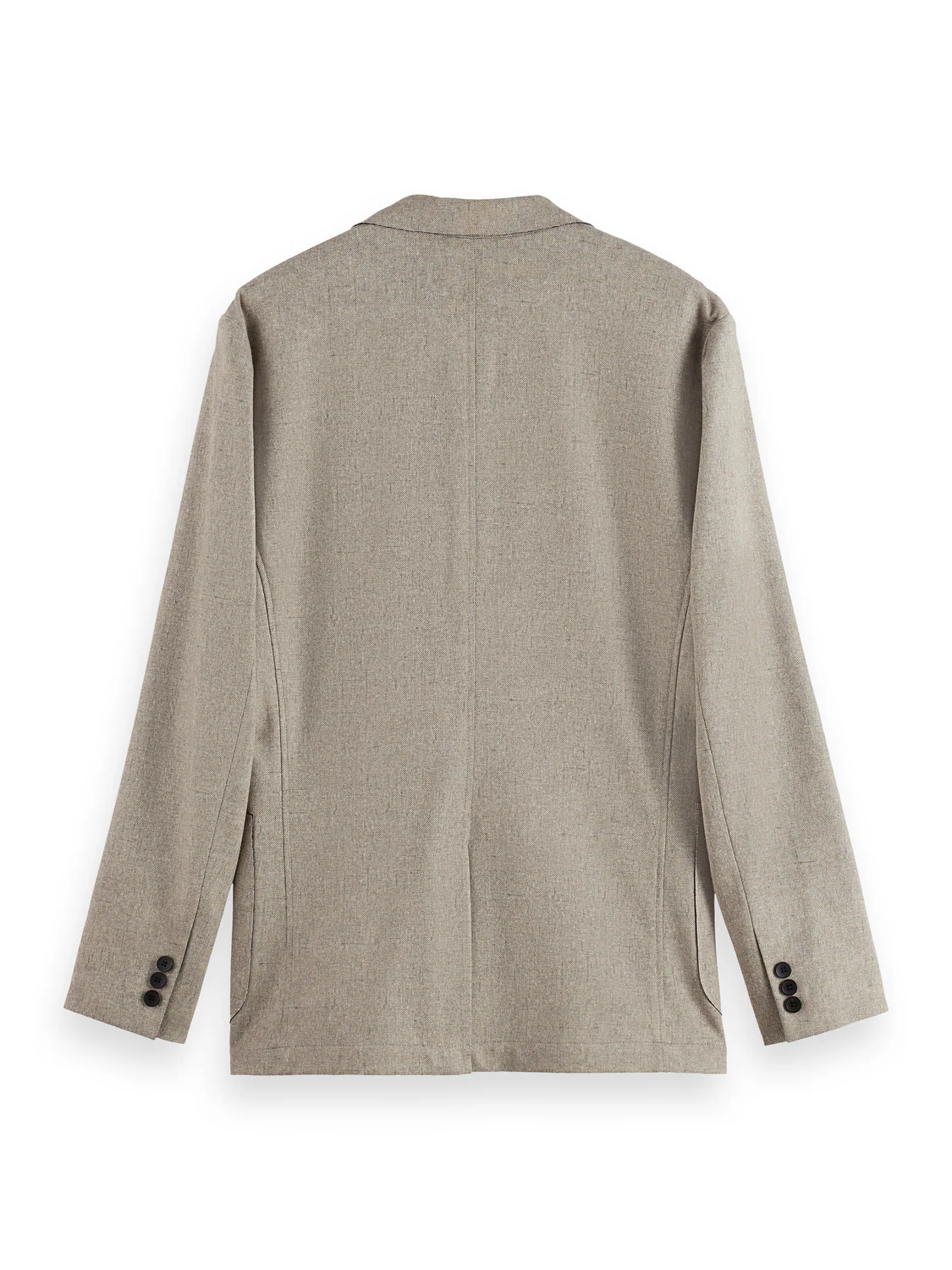 Melange jersey relaxed blazer - Image 6