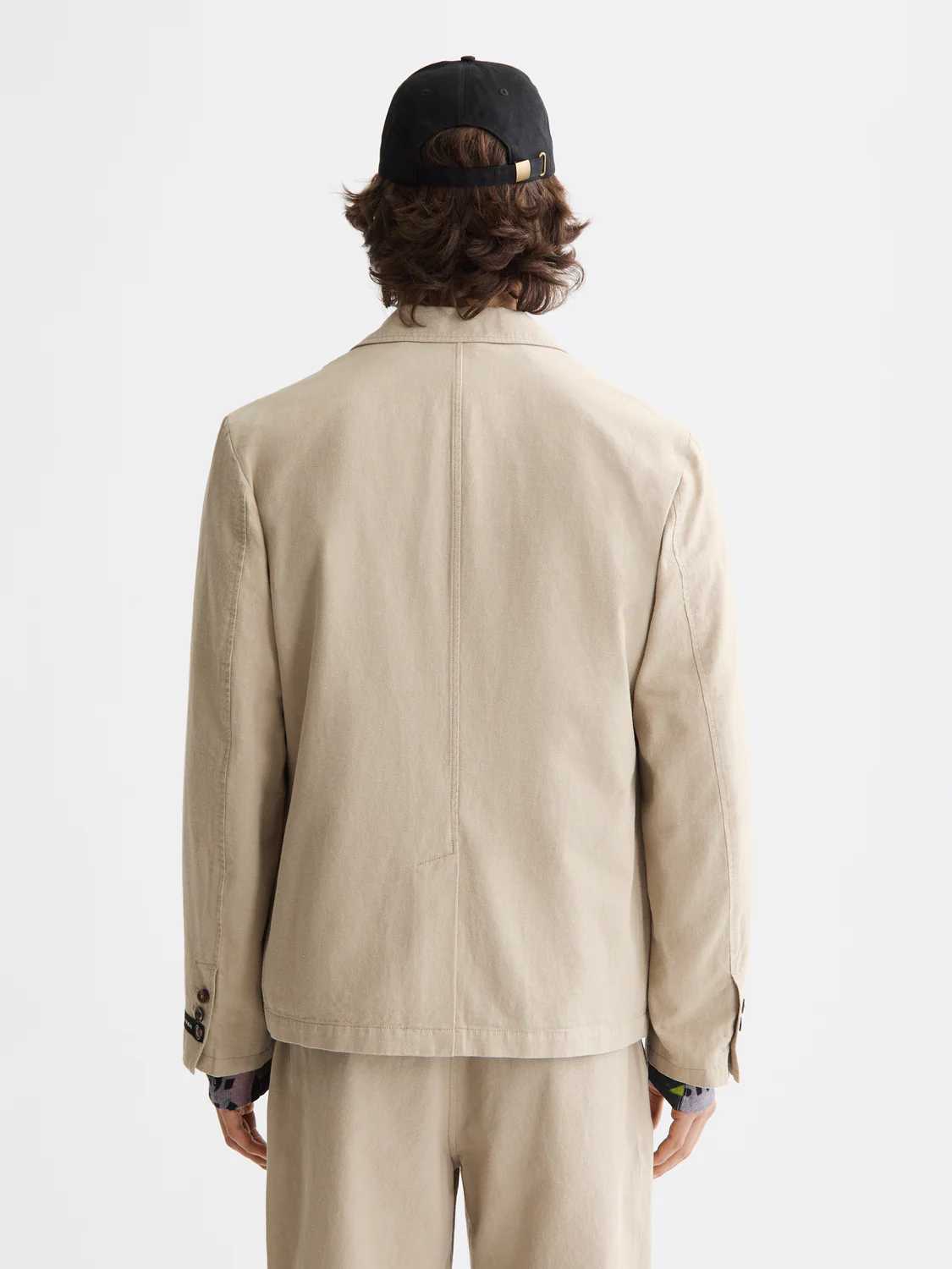 cotton linen twill blazer - Image 4