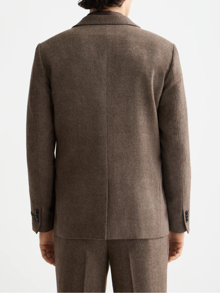 Yarn-dyed wool blend relaxed blazer - Image 4