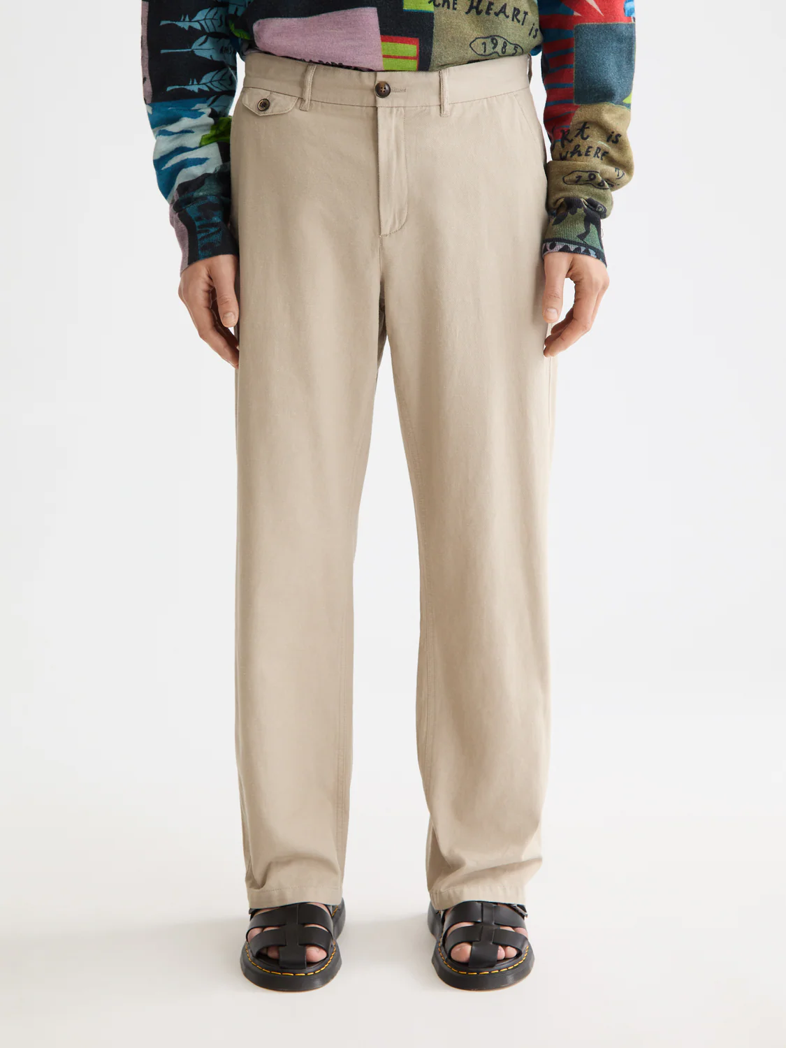 Otis cotton linen twill chinos - Image 2
