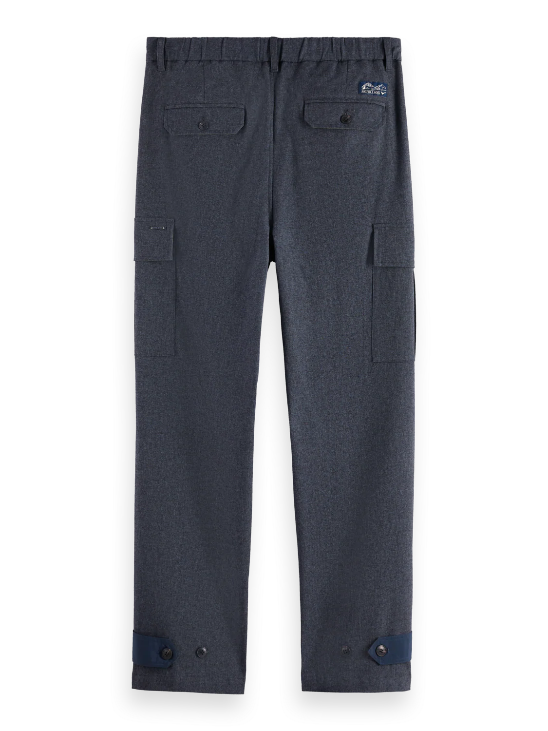 Melange cotton-blend relaxed straight cargo - Image 6