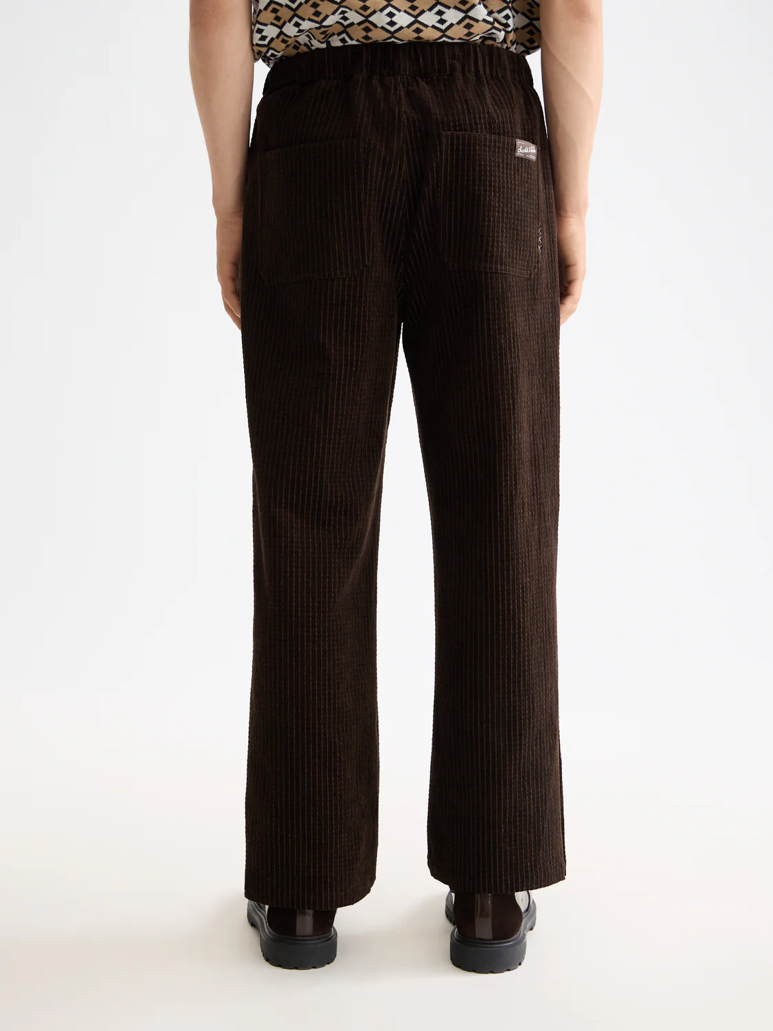 Jacquard corduroy relaxed jogger - Image 4