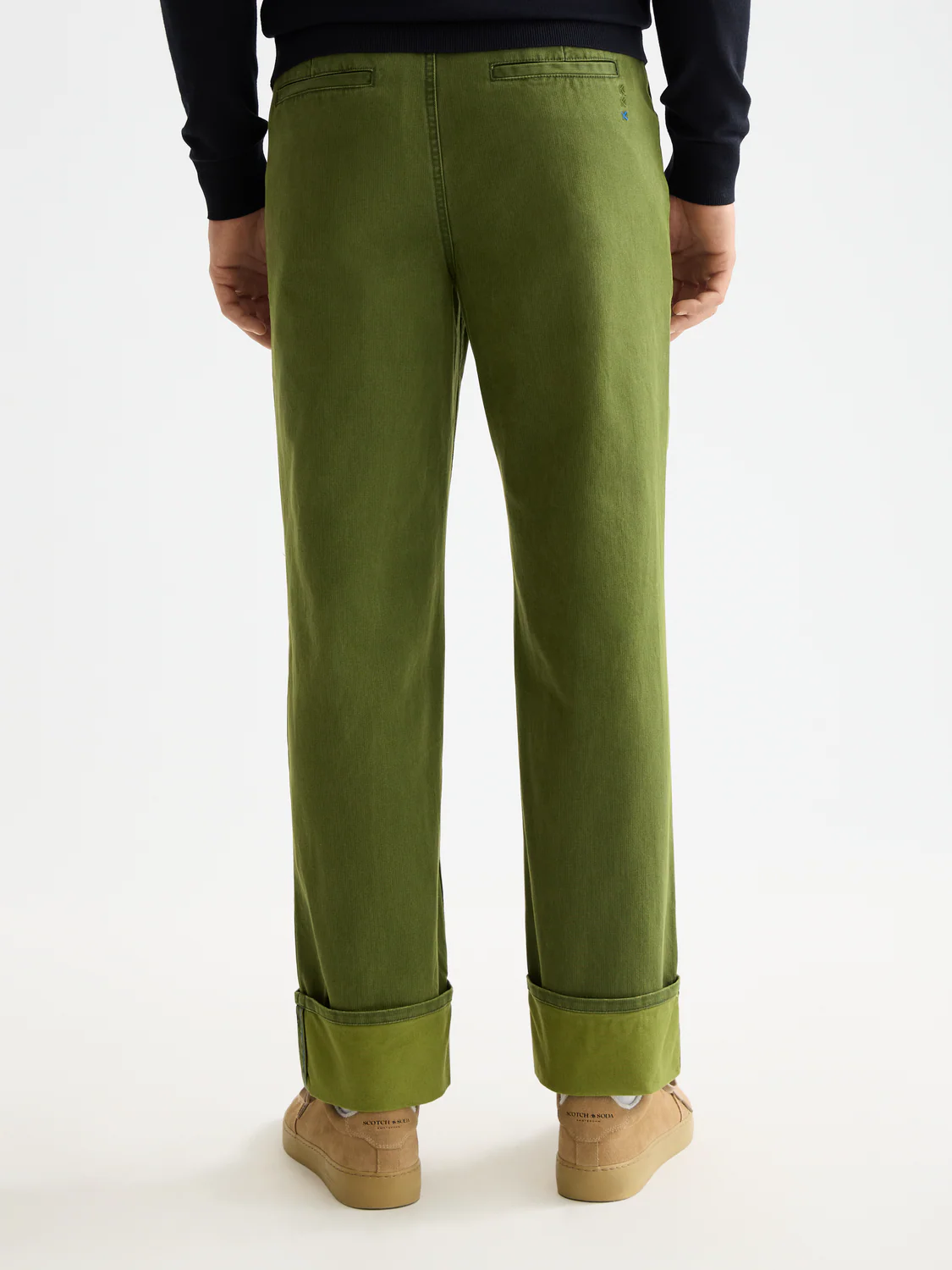 Clarke herringbone straight fit chino - Image 4