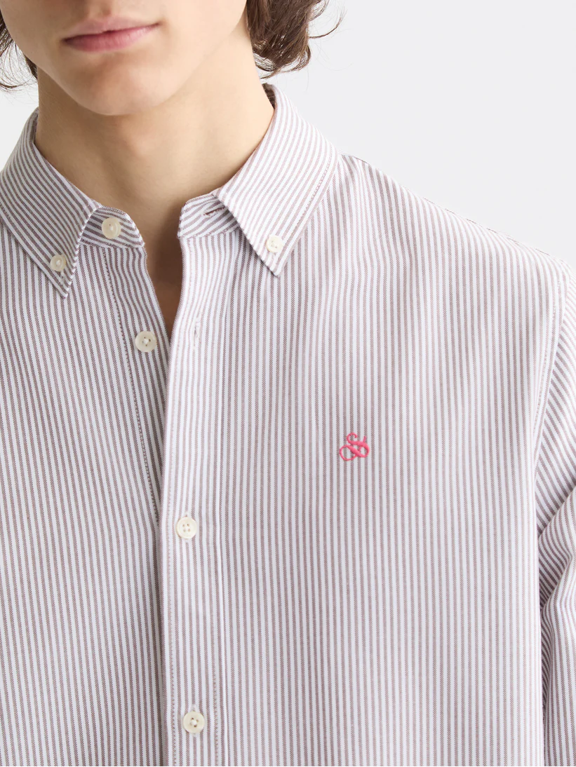 Seasonal Essentials Striped oxford shirt - Image 10