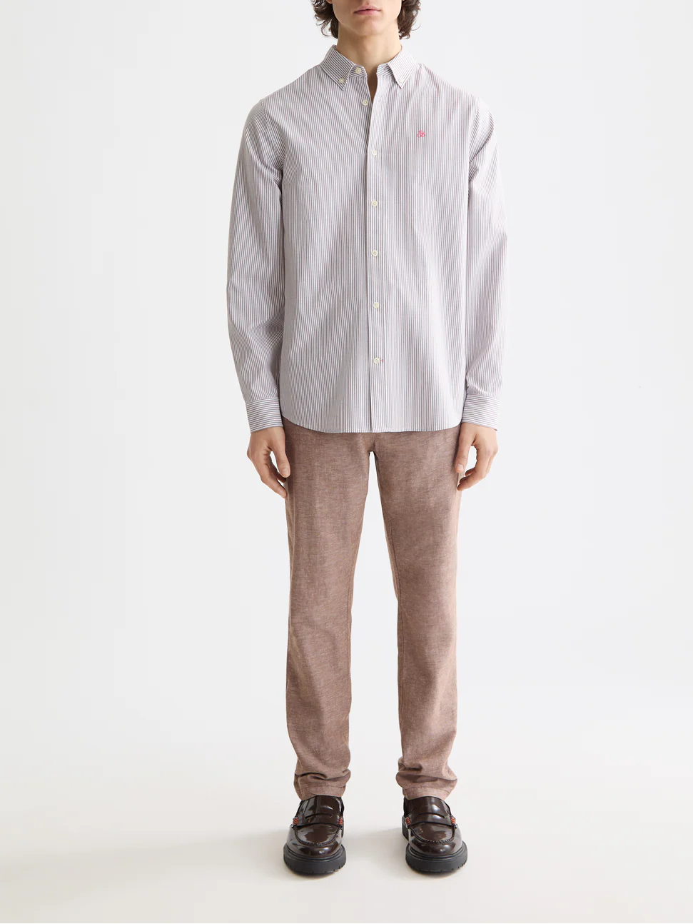 Seasonal Essentials Striped oxford shirt - Image 9