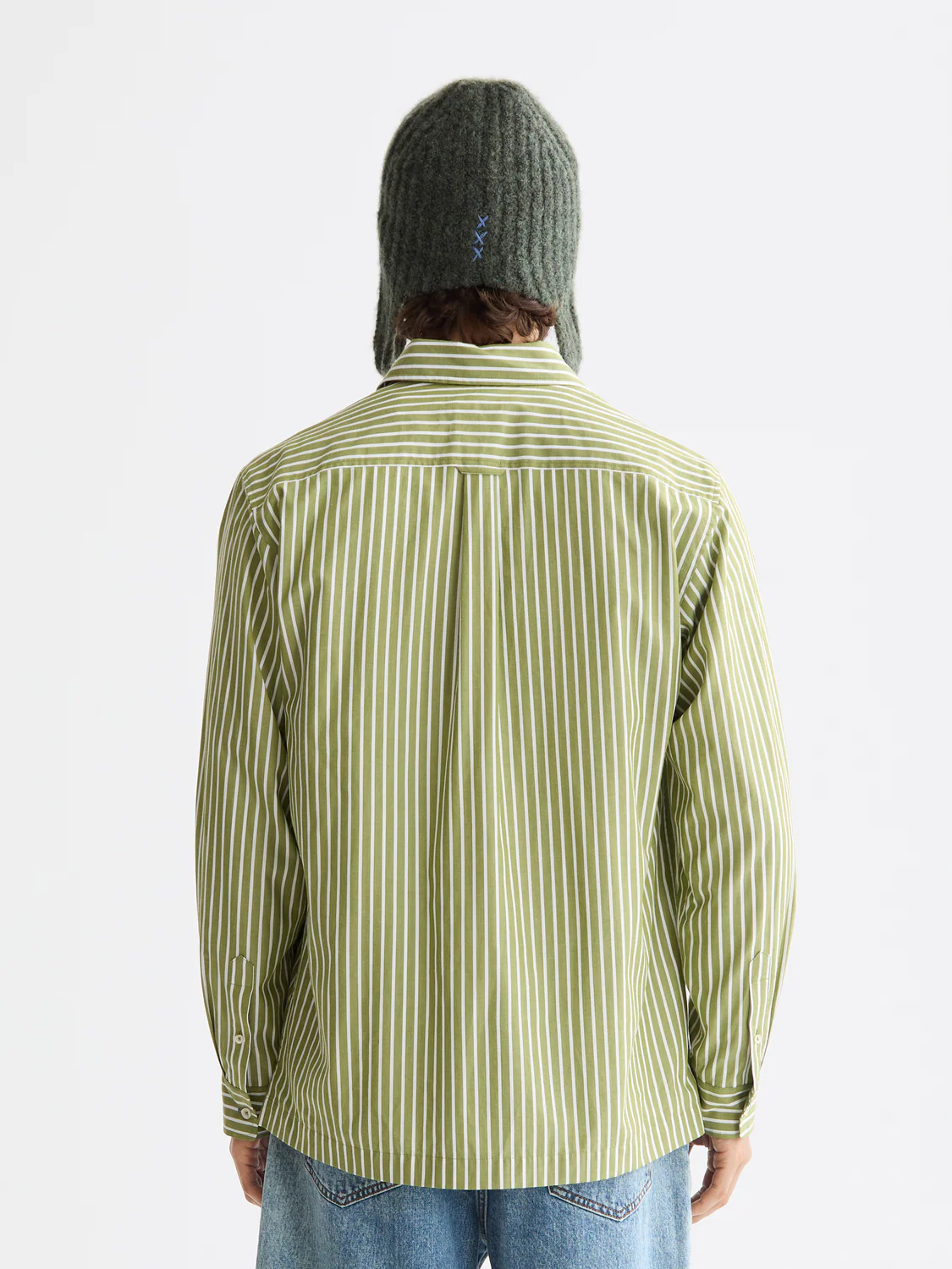 Striped poplin shirt - Image 4