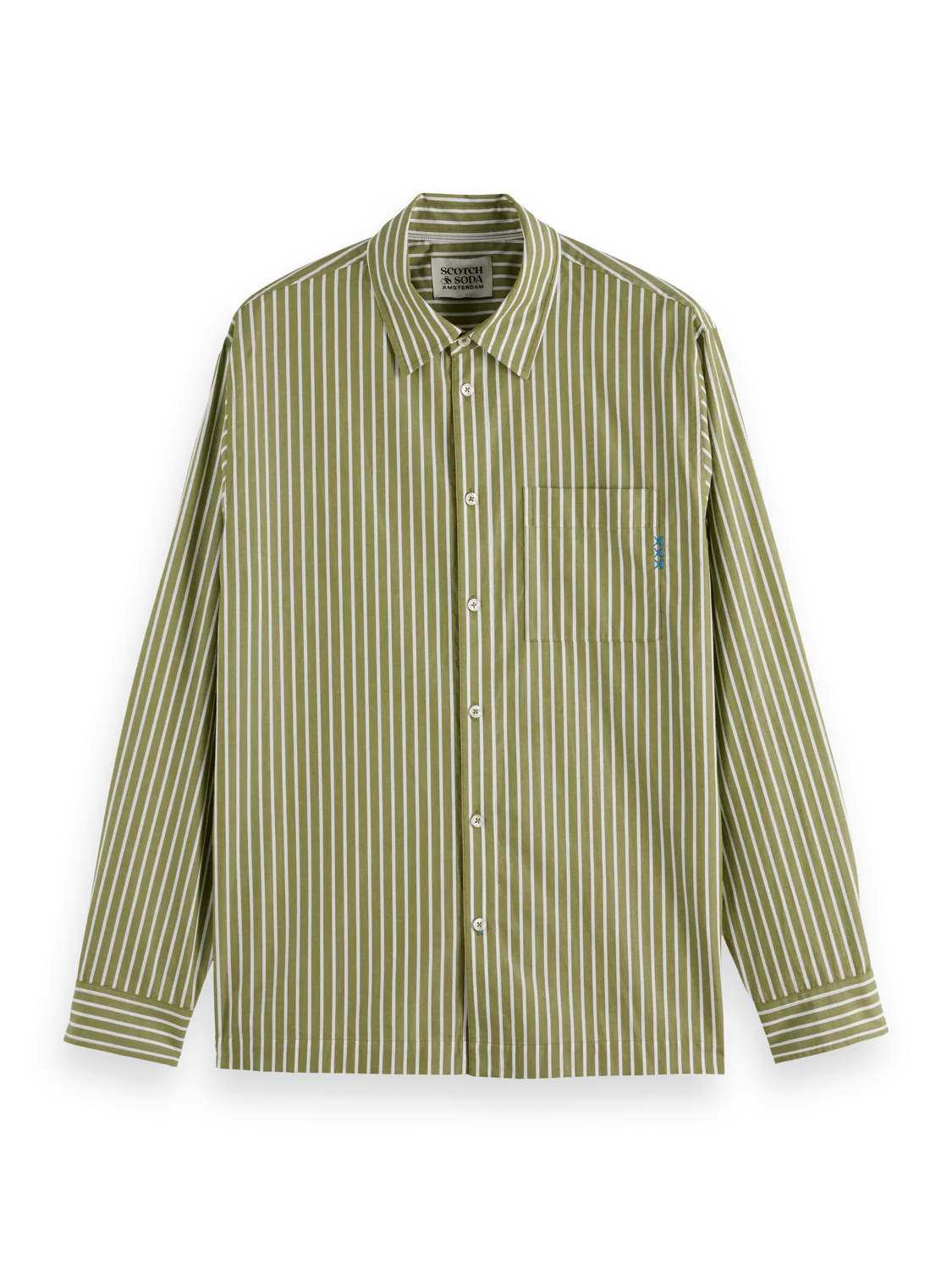 Striped poplin shirt - Image 5