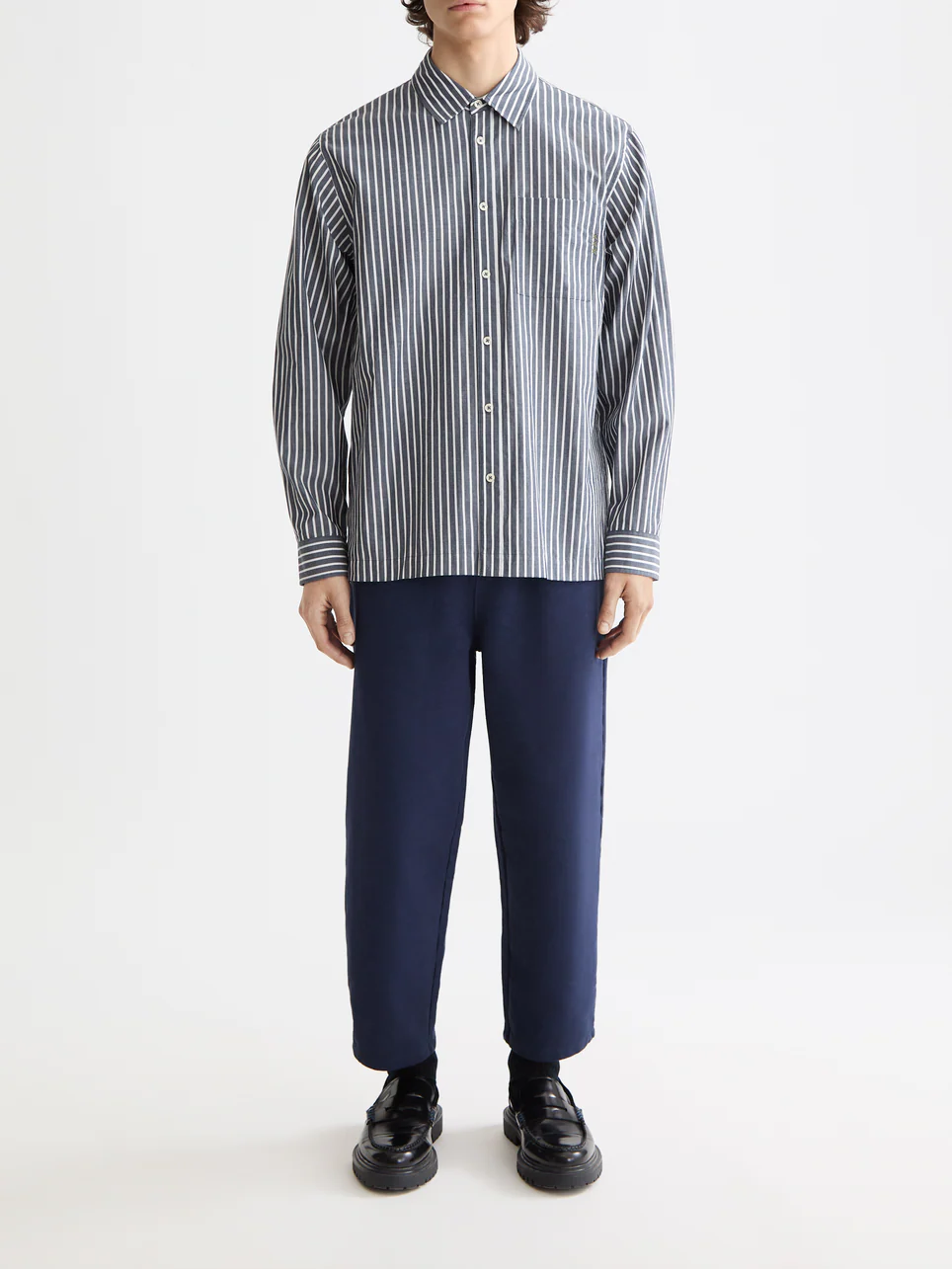 Striped poplin shirt - Image 9