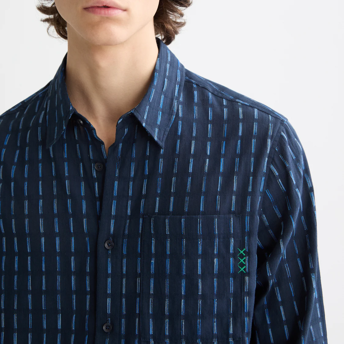 Striped cotton-voile shirt - Image 10