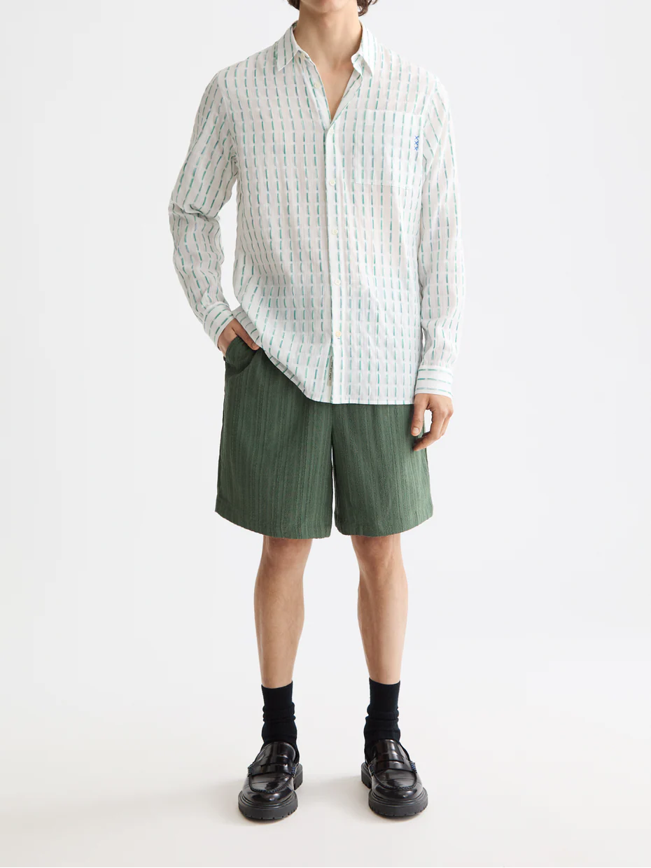 Striped cotton-voile shirt - Image 2